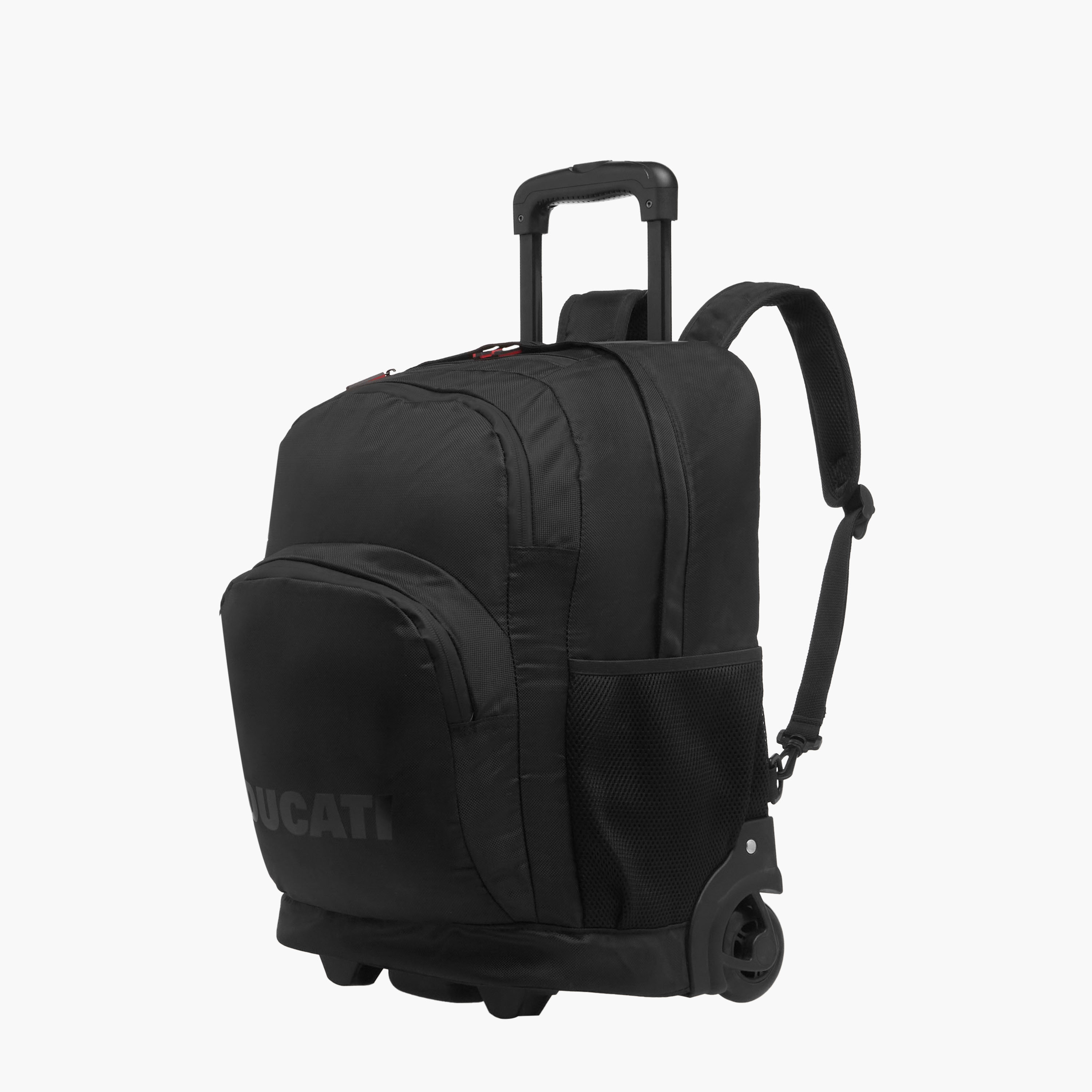 شنطة ظهر ترولي 18 بوصة بمقبض قابل للسحب وتفاصيل شعار من دوكاتي - 34x19x46 سم-school-bagsandbackpacks-trolleybags-image-3