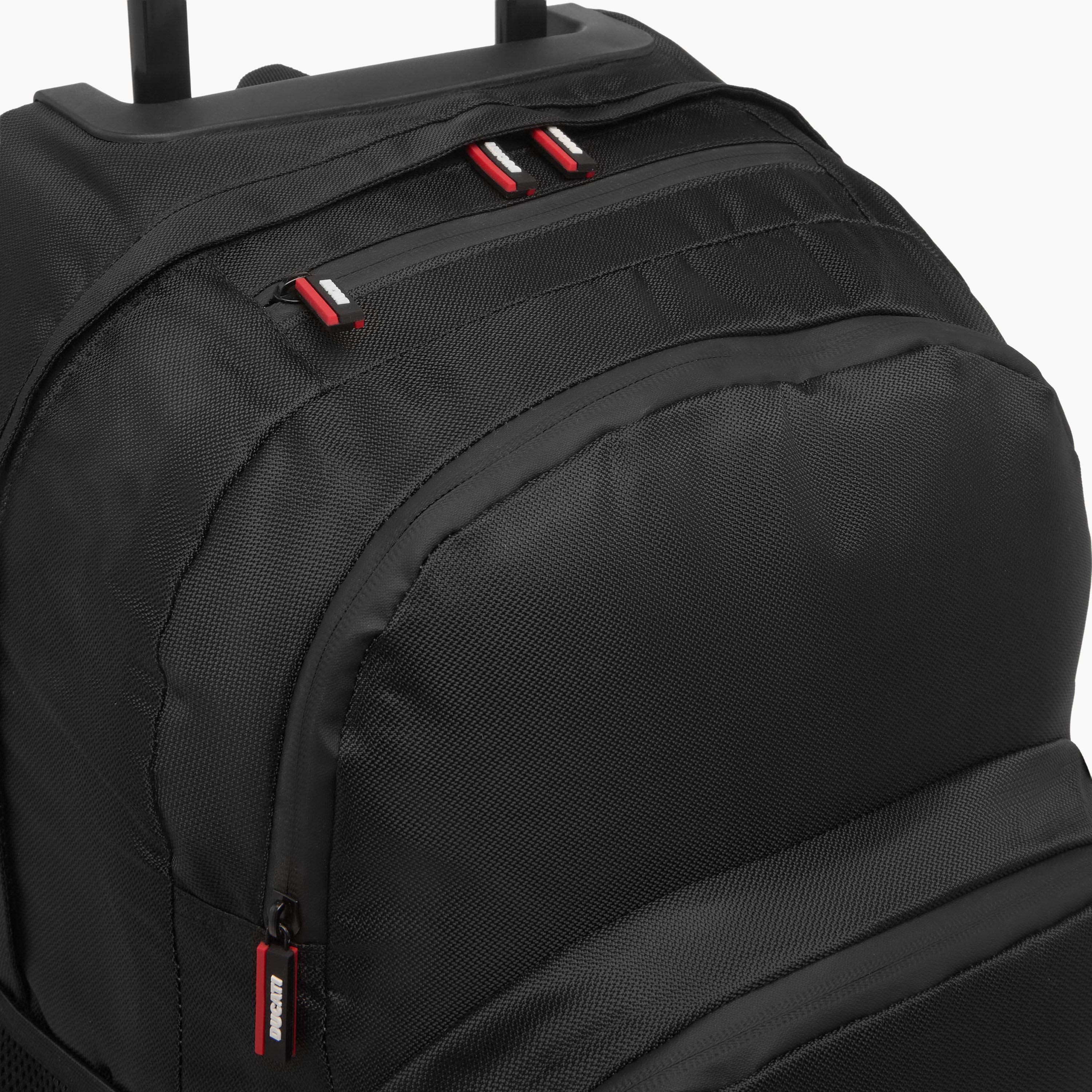 شنطة ظهر ترولي 18 بوصة بمقبض قابل للسحب وتفاصيل شعار من دوكاتي - 34x19x46 سم-school-bagsandbackpacks-trolleybags-image-6