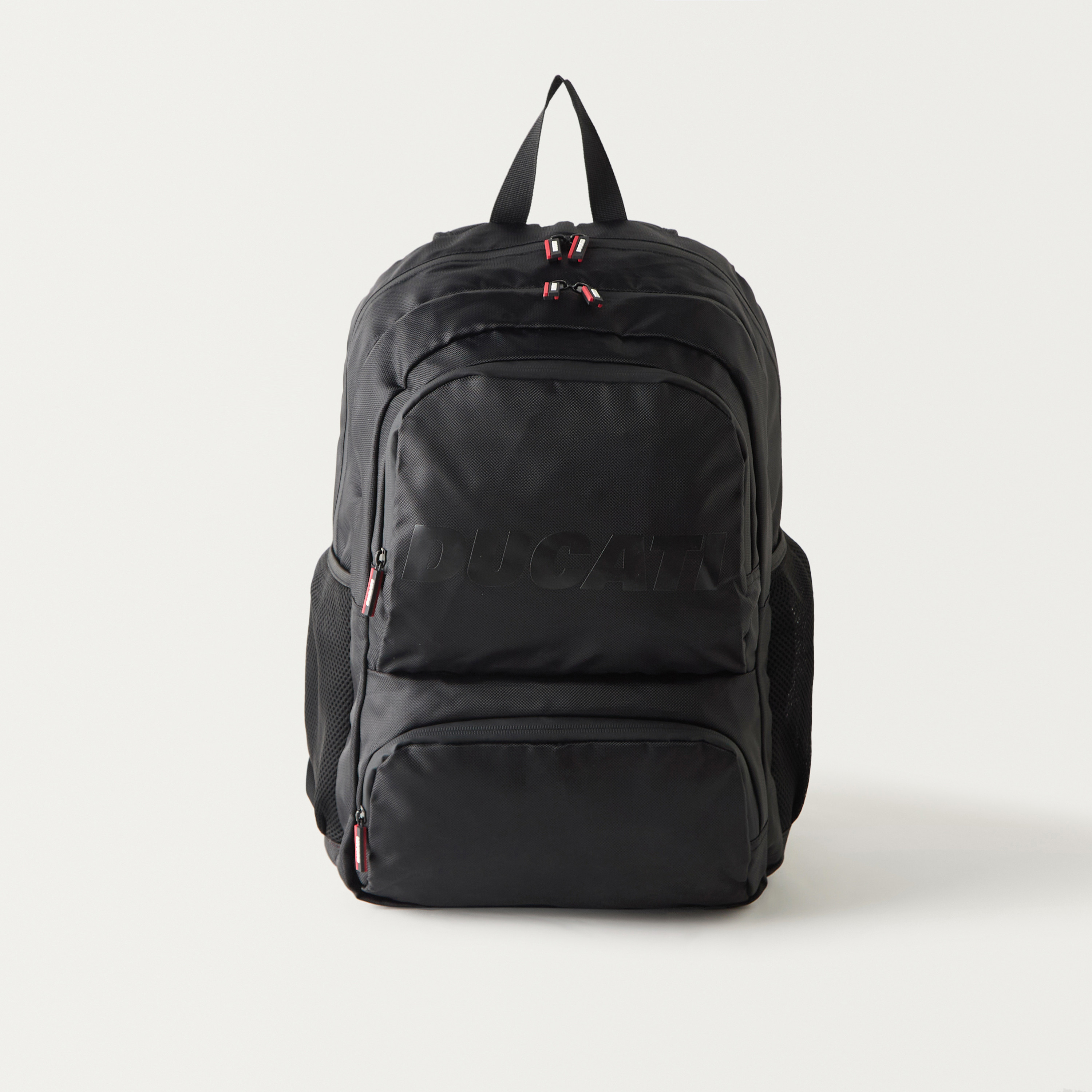 Ducati Logo Print 18 Inch Backpack with Adjustable Shoulder Straps and Zip Closure - 34x14x45 cms-school-bagsandbackpacks-backpacks-image-2