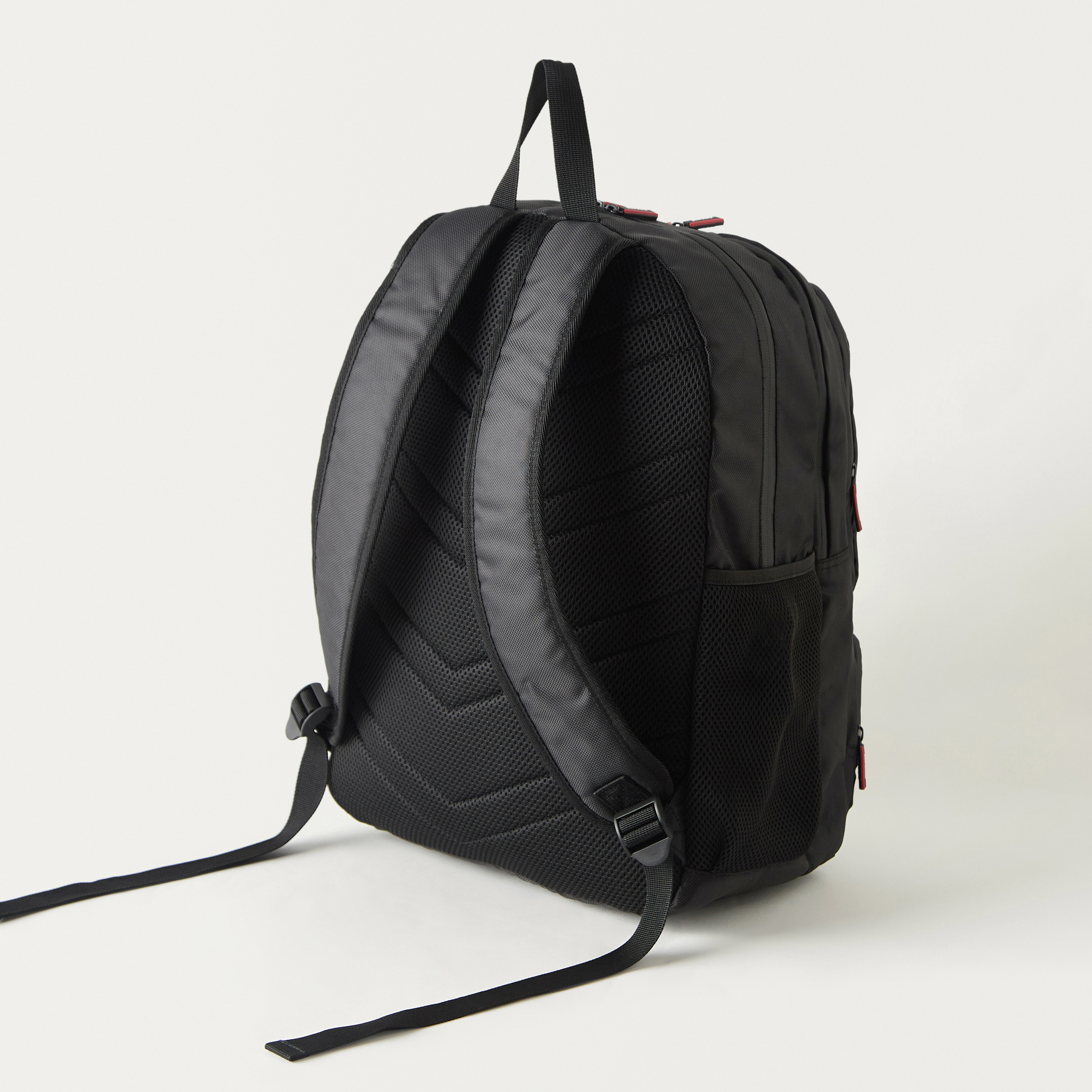 Ducati Logo Print 18 Inch Backpack with Adjustable Shoulder Straps and Zip Closure - 34x14x45 cms-school-bagsandbackpacks-backpacks-image-3
