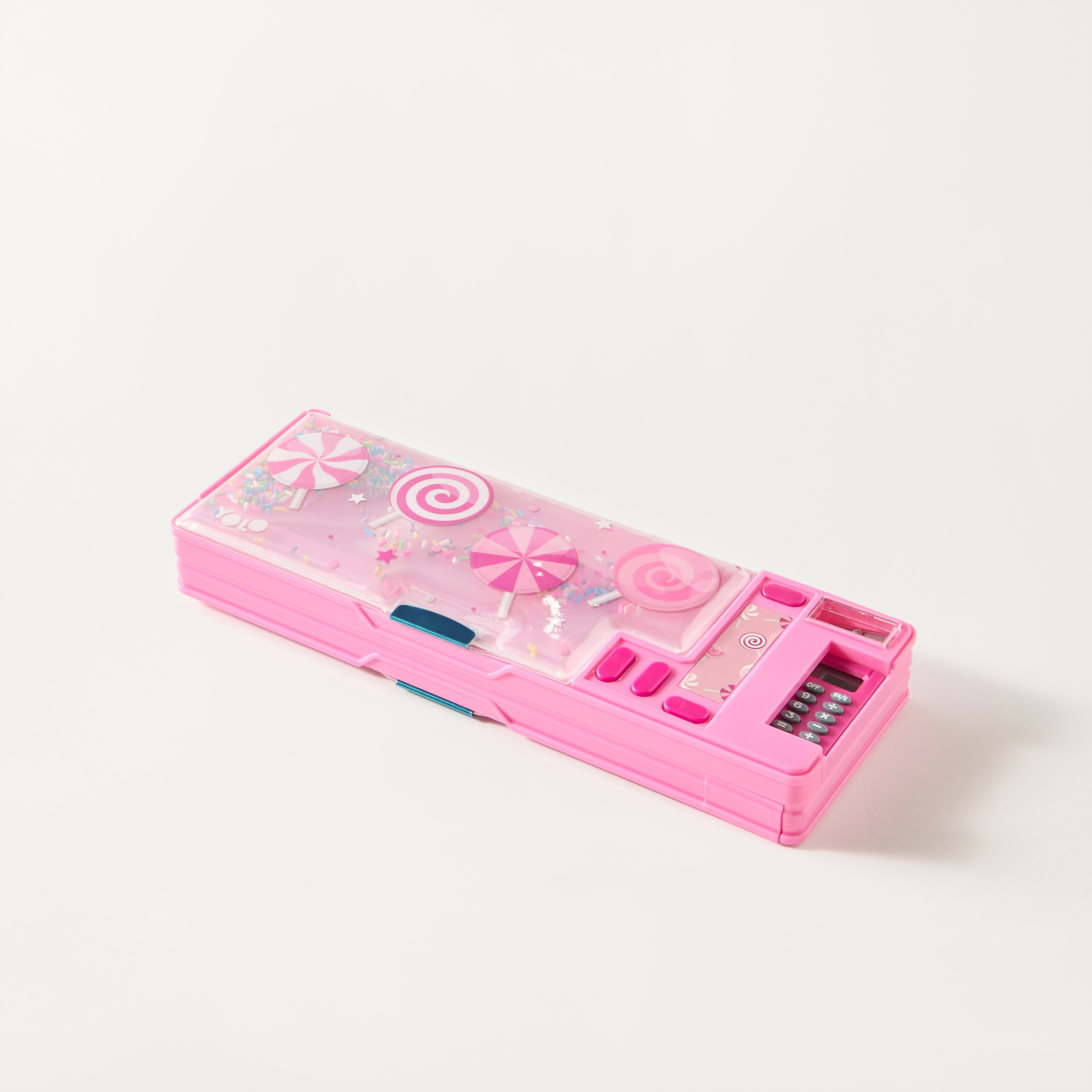 Yolo Lollipop Print Pencil Case with Calculator-school-stationery-pencilcases-image-1