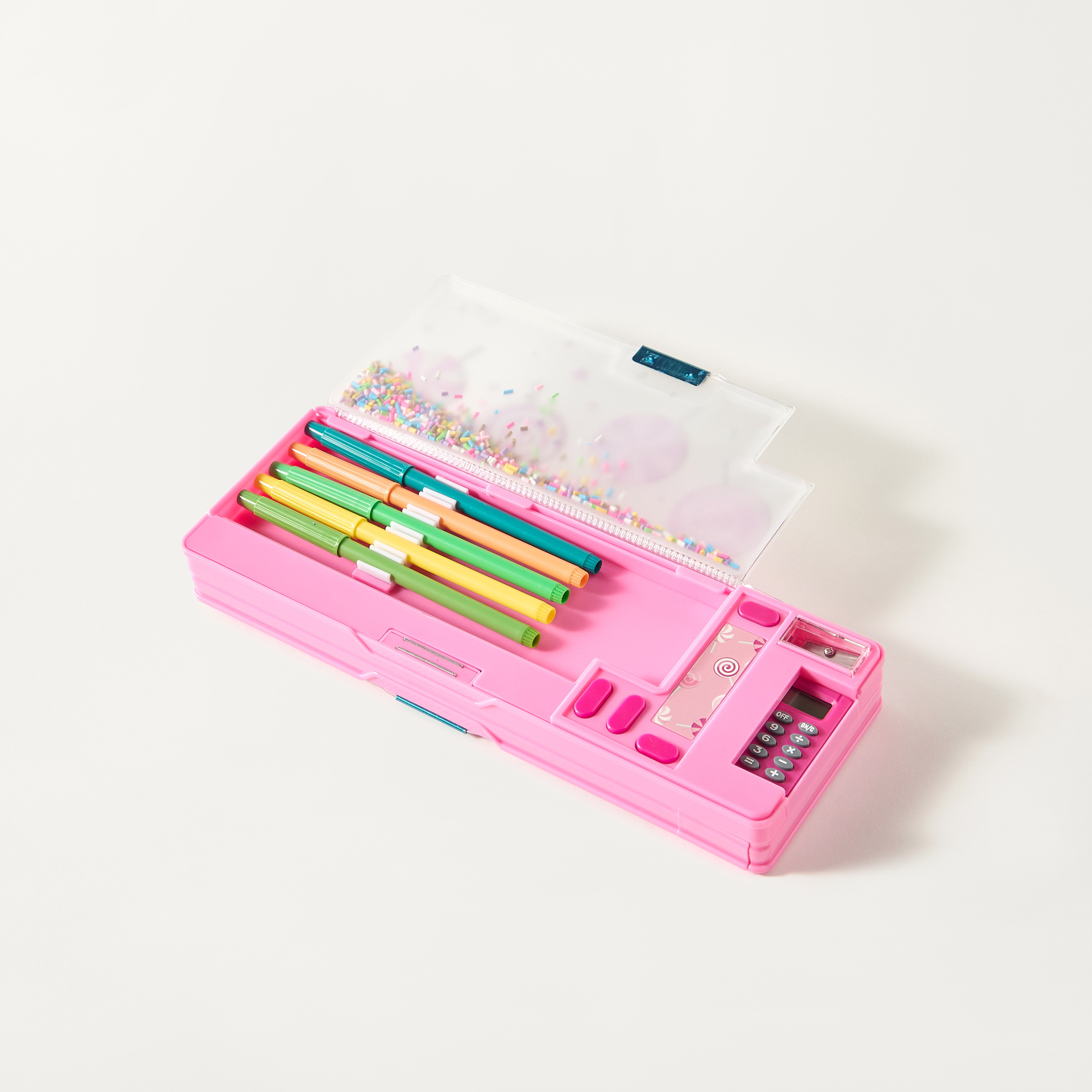 Yolo Lollipop Print Pencil Case with Calculator-school-stationery-pencilcases-image-2