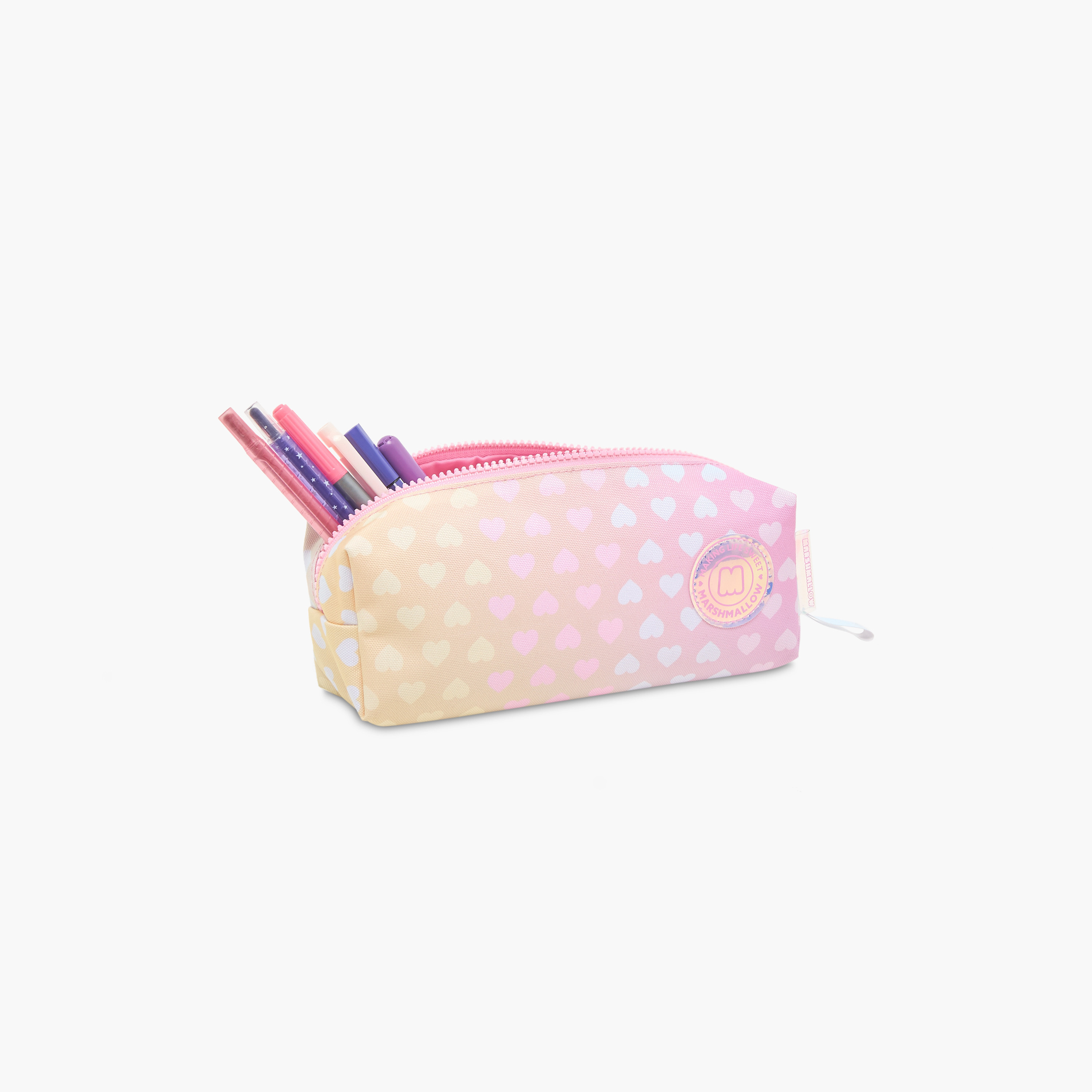 مقلمة بسحاب إغلاق وطبعات مصبوغة من مارشميلو-school-stationery-pencilcases-image-8