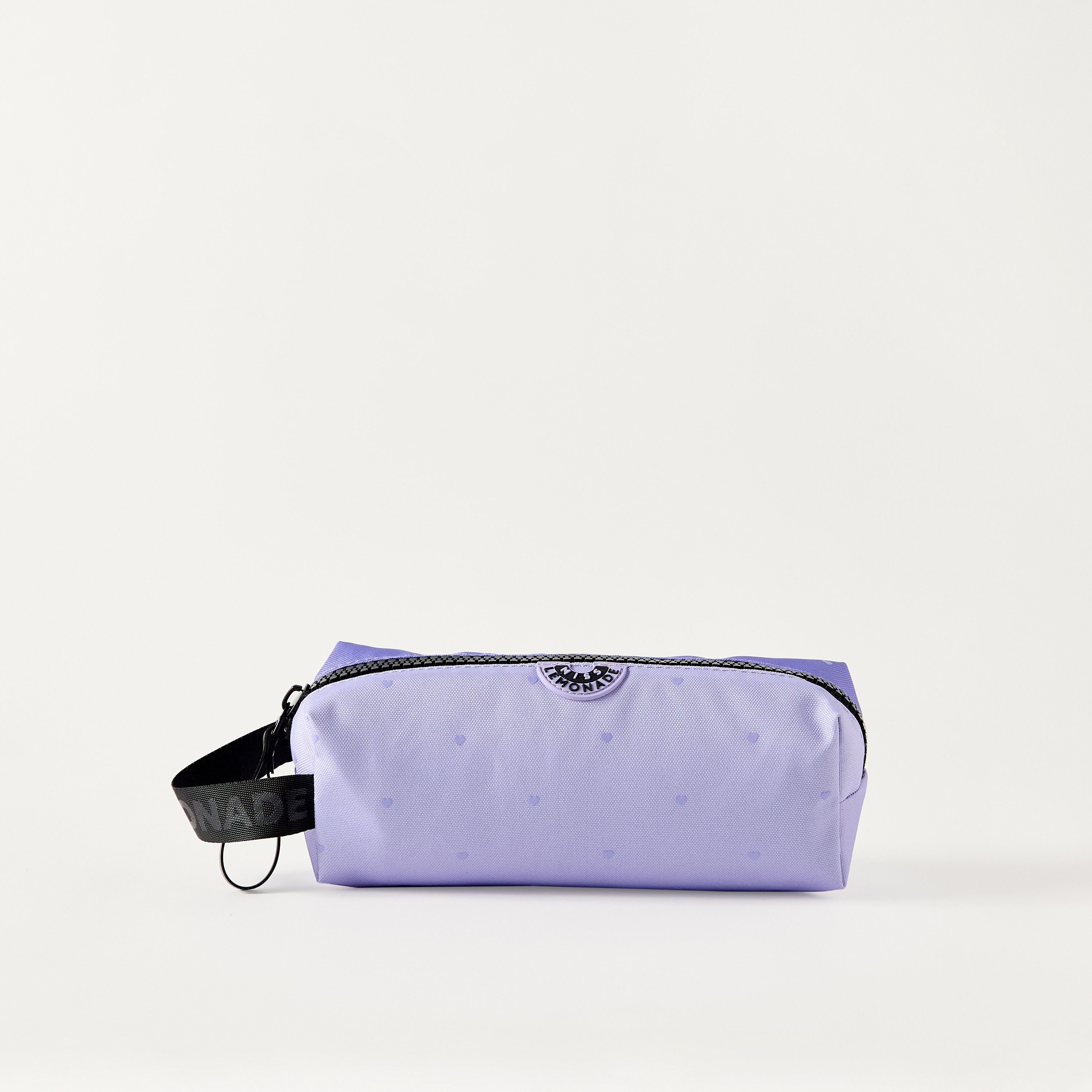 MISS LEMONADE All-Over Heart Print Pencil Pouch with Zip Closure-school-stationery-pencilcases-image-1