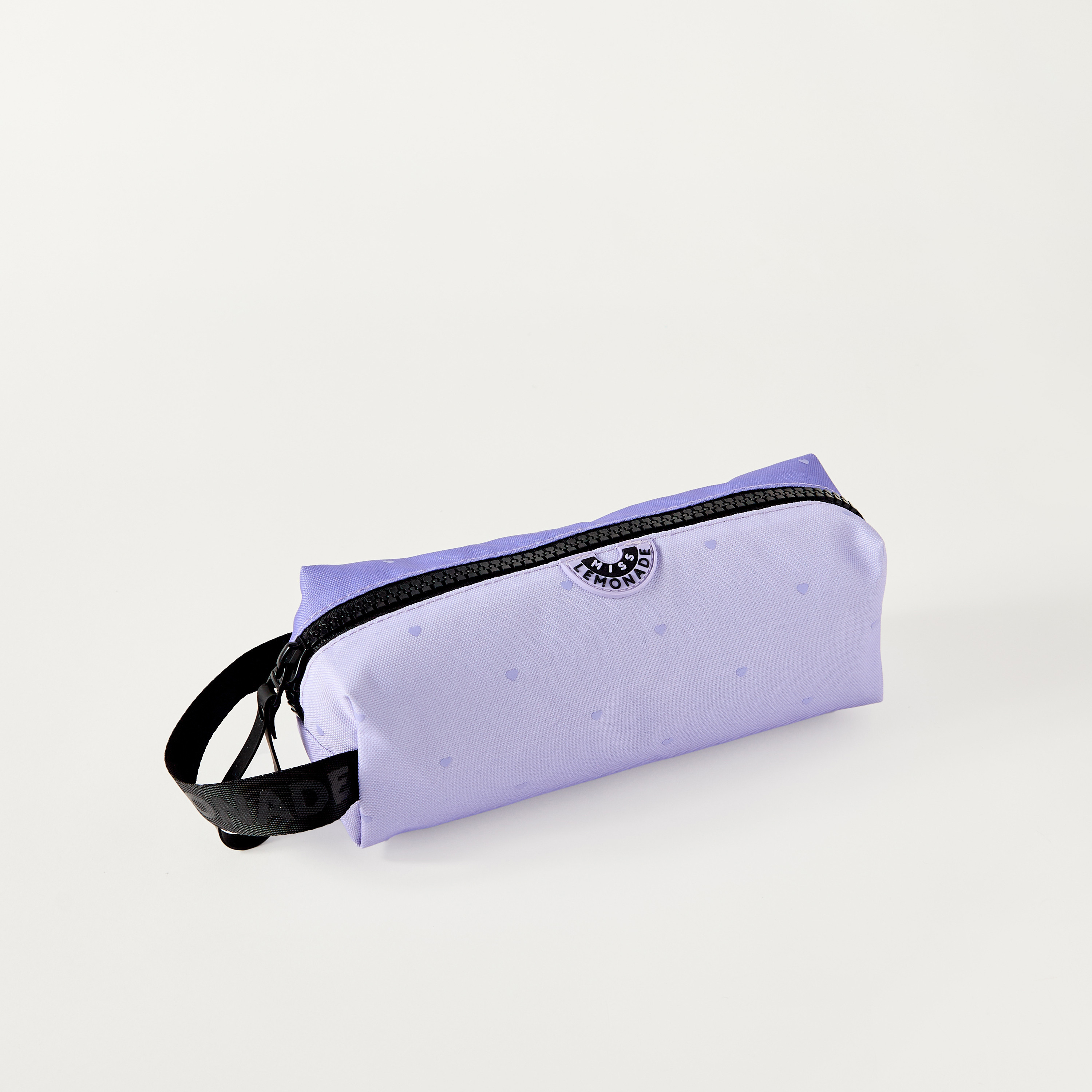 MISS LEMONADE All-Over Heart Print Pencil Pouch with Zip Closure-school-stationery-pencilcases-image-2