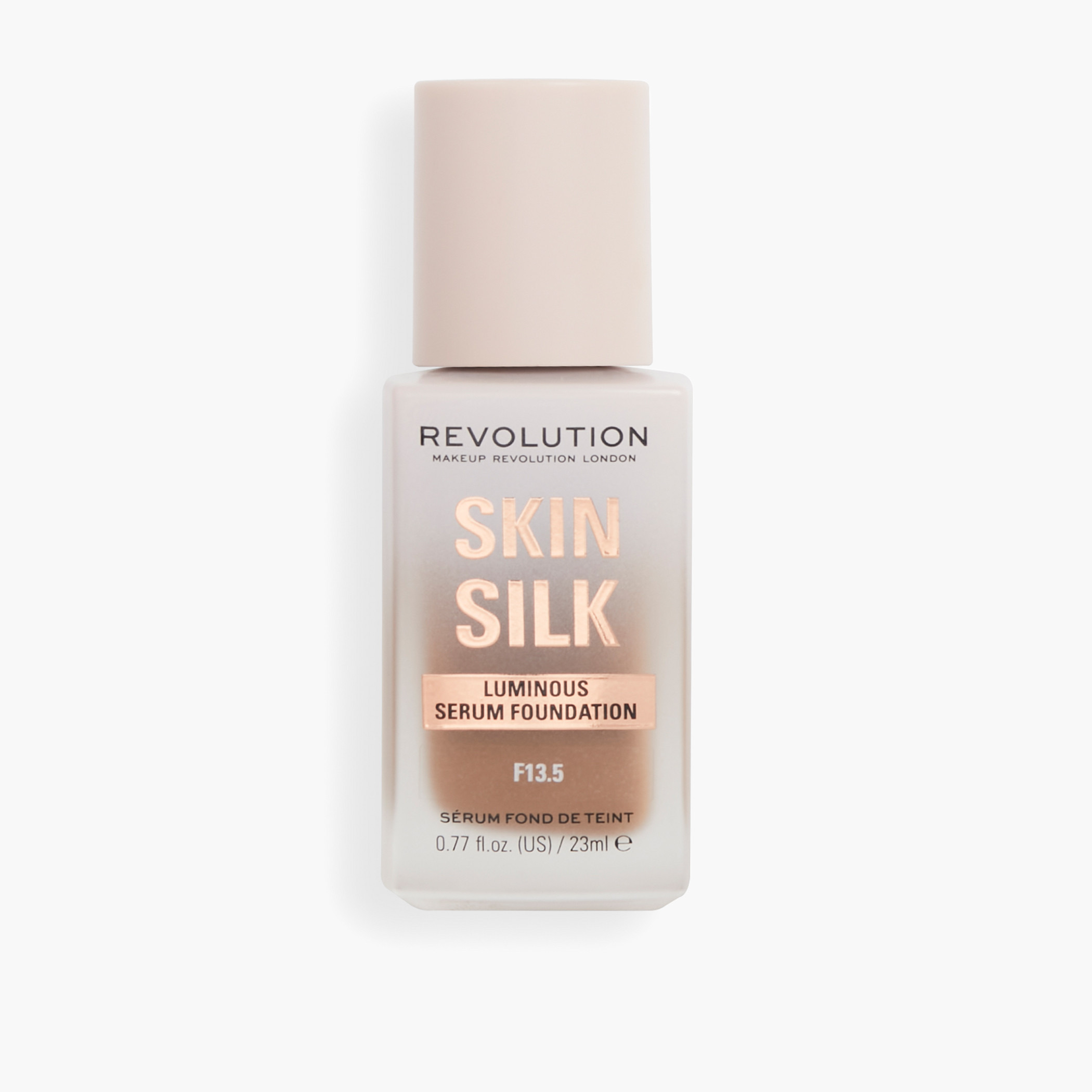 كريم أساس سيروم لامع سكين سيلك من ميك أب ريفوليوشن - 23 مل-beautyandpersonalcare-makeup-face-foundations-image-1