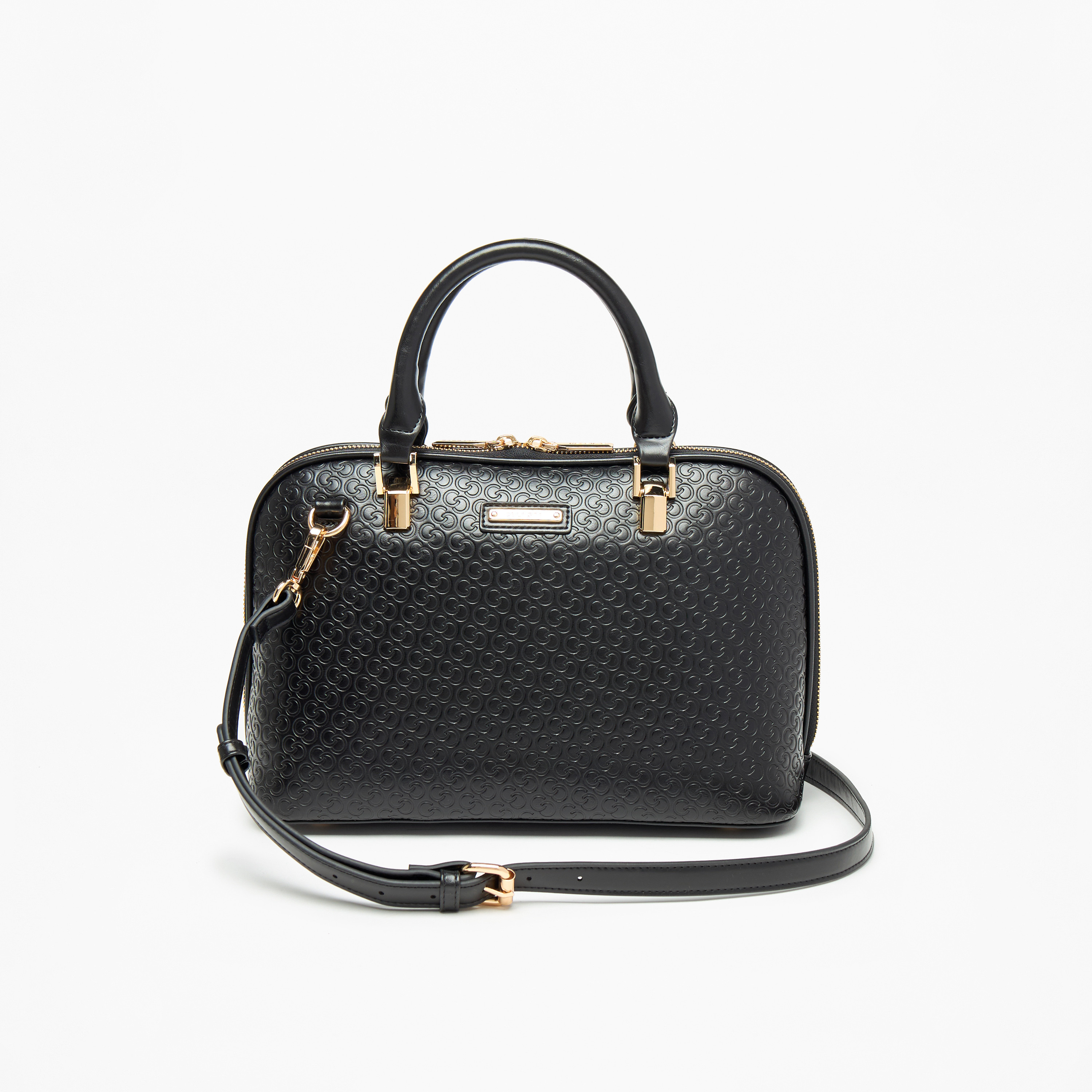 شنطة توتي بنقوش مونوجرام مع سحاب إغلاق ومقابض مزدوجة من سيليست-women-bagsandwallets-handbags-image-1