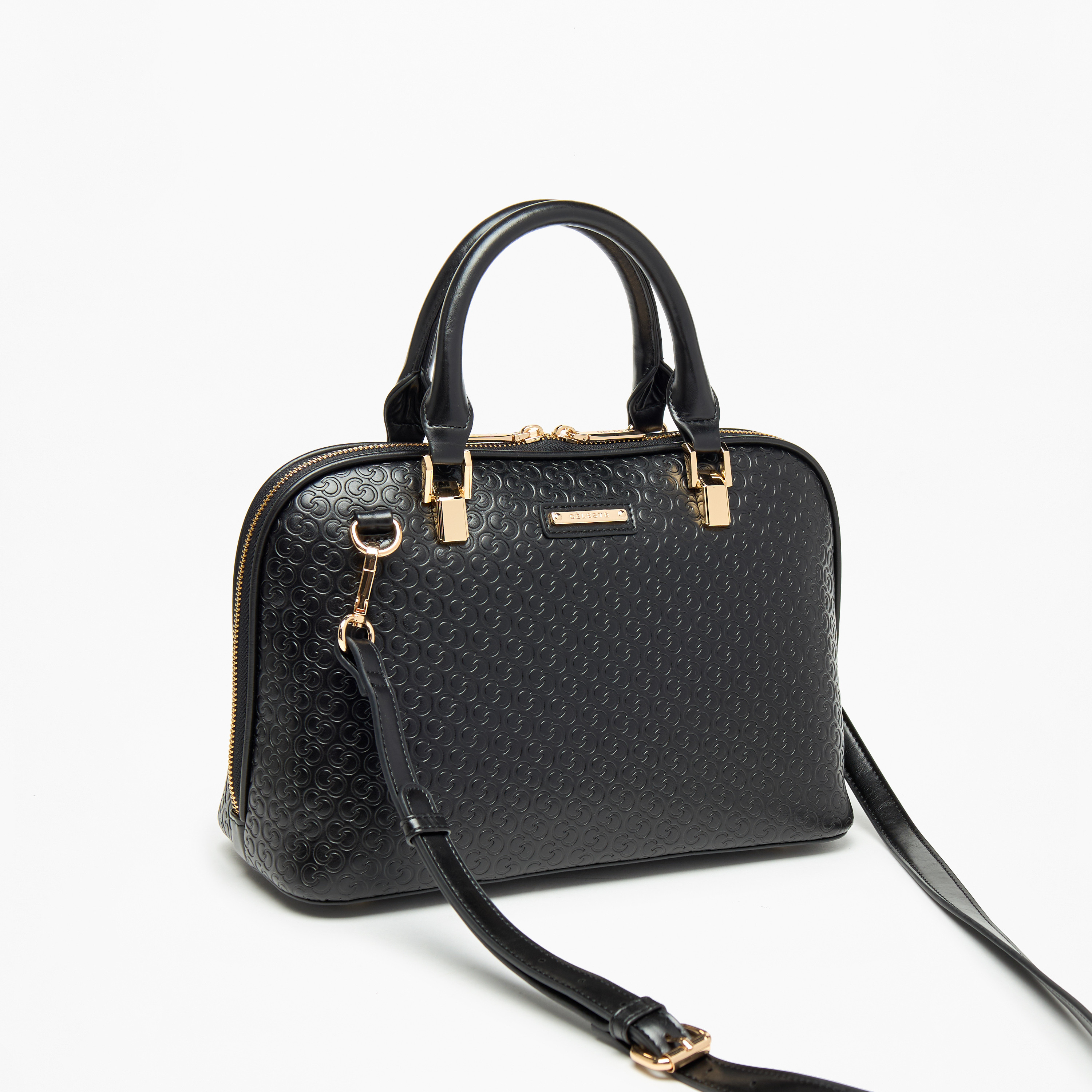 شنطة توتي بنقوش مونوجرام مع سحاب إغلاق ومقابض مزدوجة من سيليست-women-bagsandwallets-handbags-image-2
