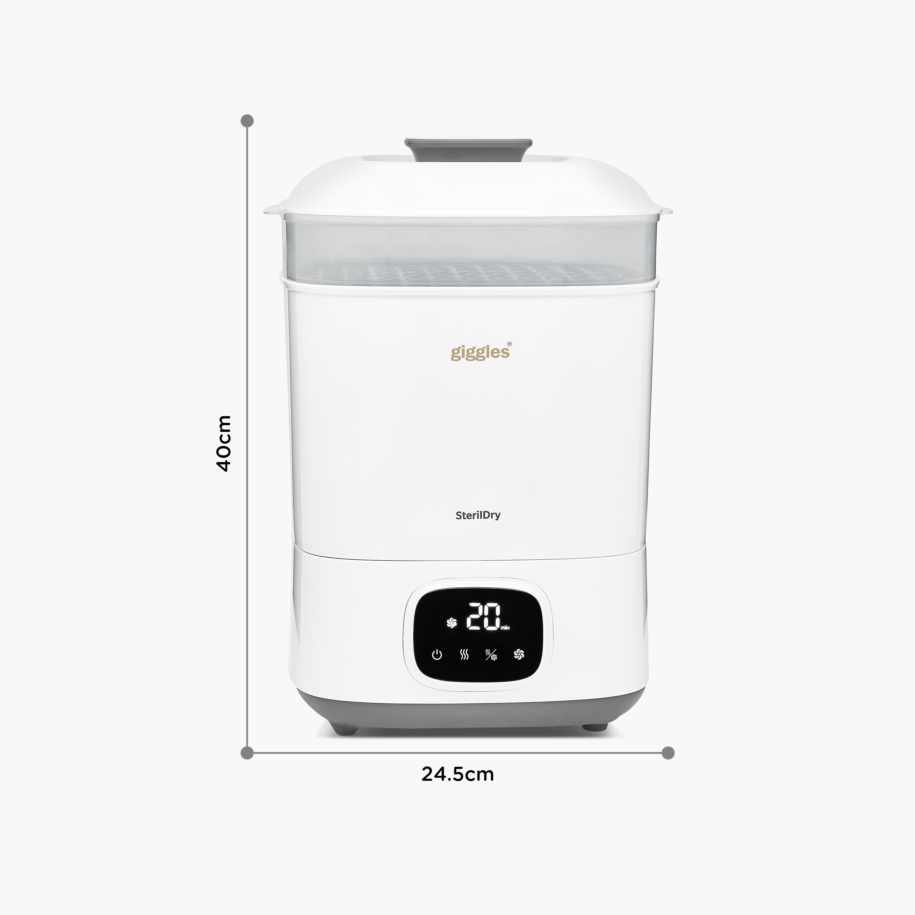 Giggles SterilDry Electric 8-Bottle Sterilizer and Dryer-baby-feeding-sterilizersandwarmers-image-10