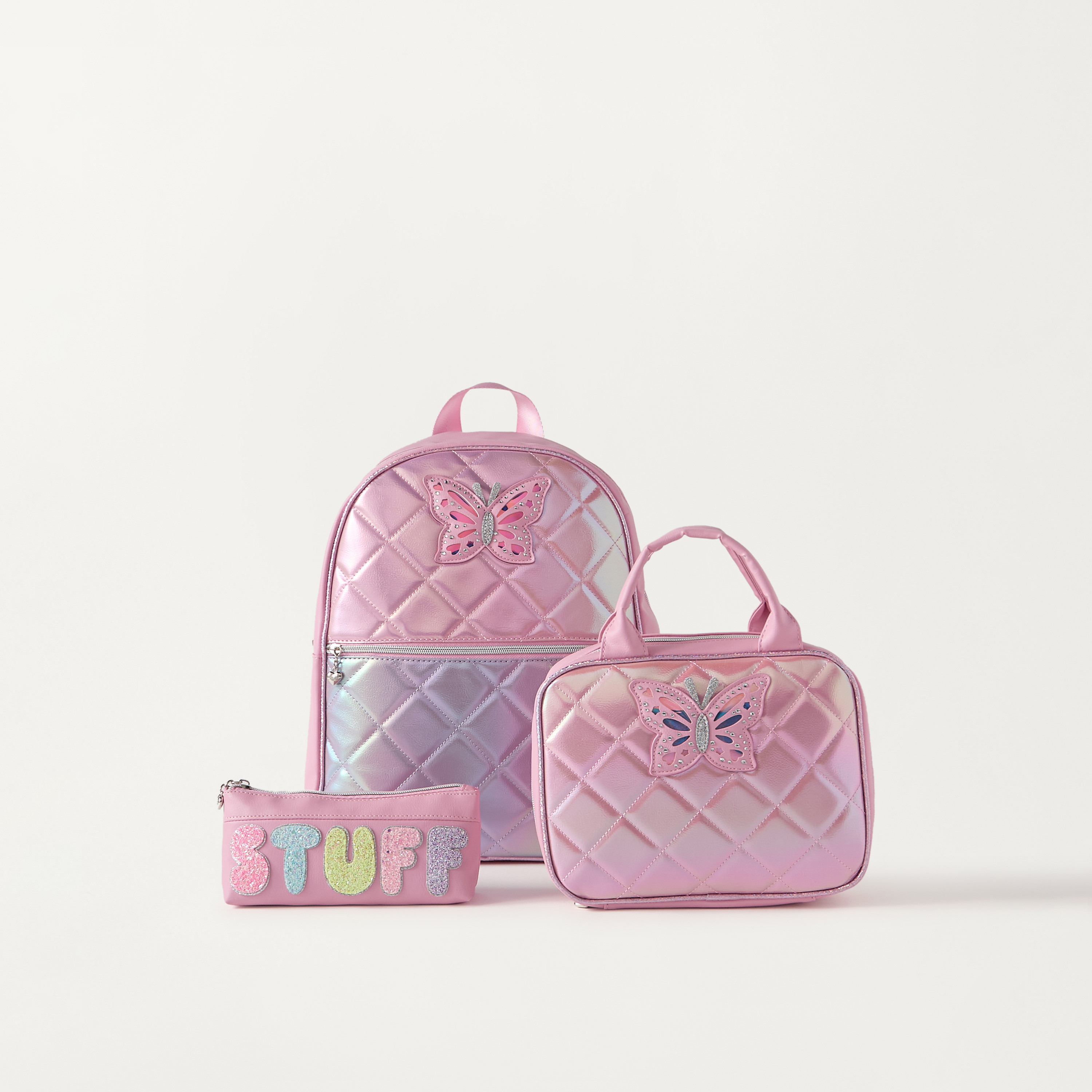 OMG Butterfly Applique Lunch Bag with Zip Closure-school-lunchessentials-lunchbags-image-5