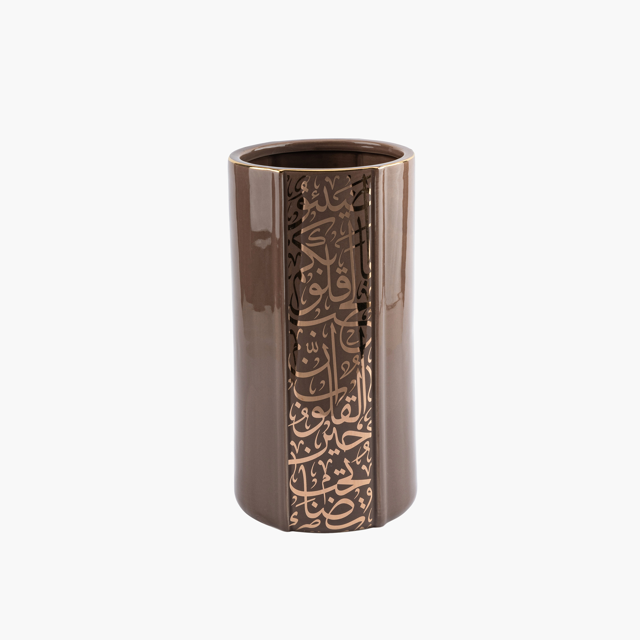 Otantik Nour Printed Porcelain Decorative Vase - 13x13x25 cms-household-decor-vasesandbowls-image-2