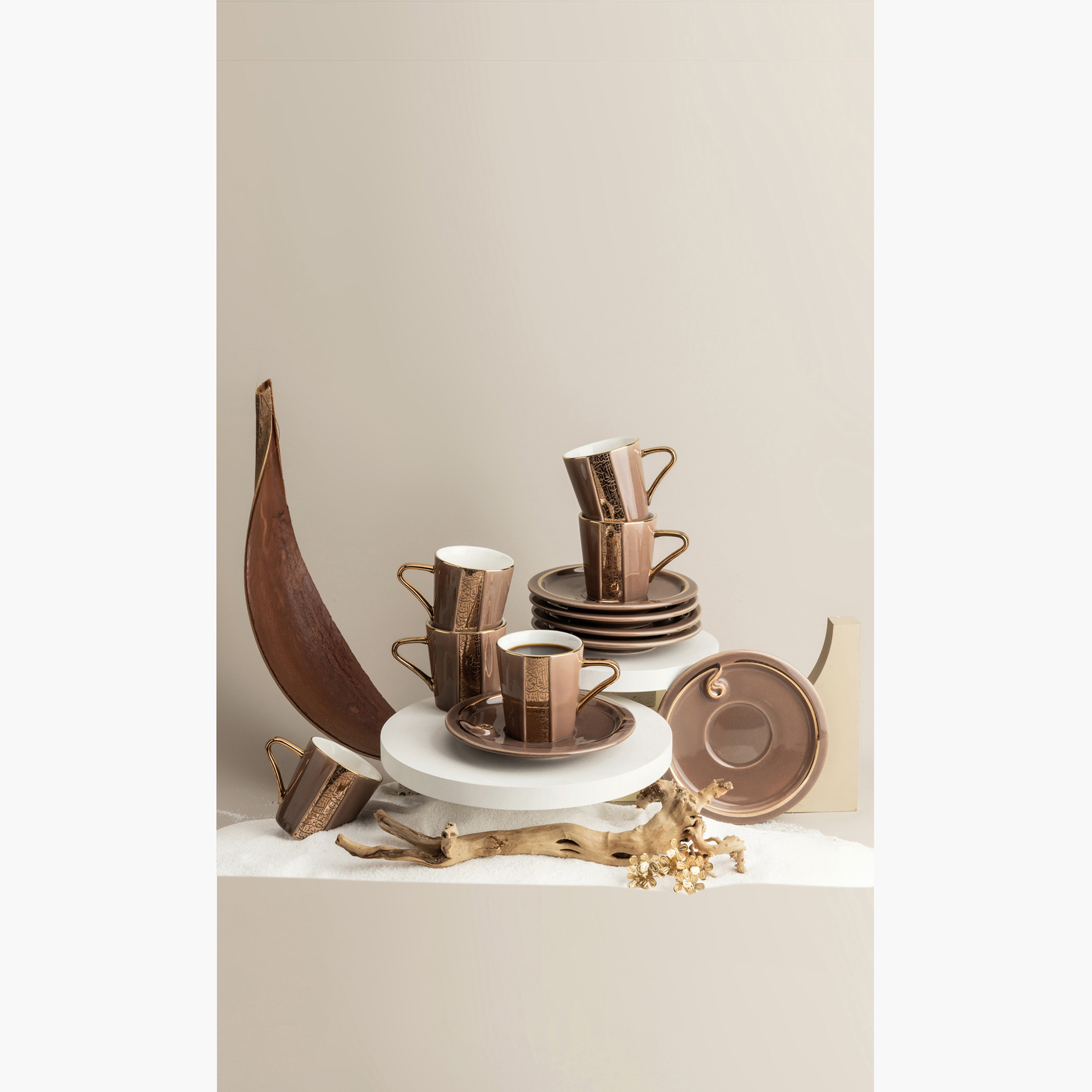 Otantik Nour 6-Piece Printed Porcelain Cup and Saucer Set - 80 ml-household-dining-teaandcoffee-teaandcoffeesets-image-1