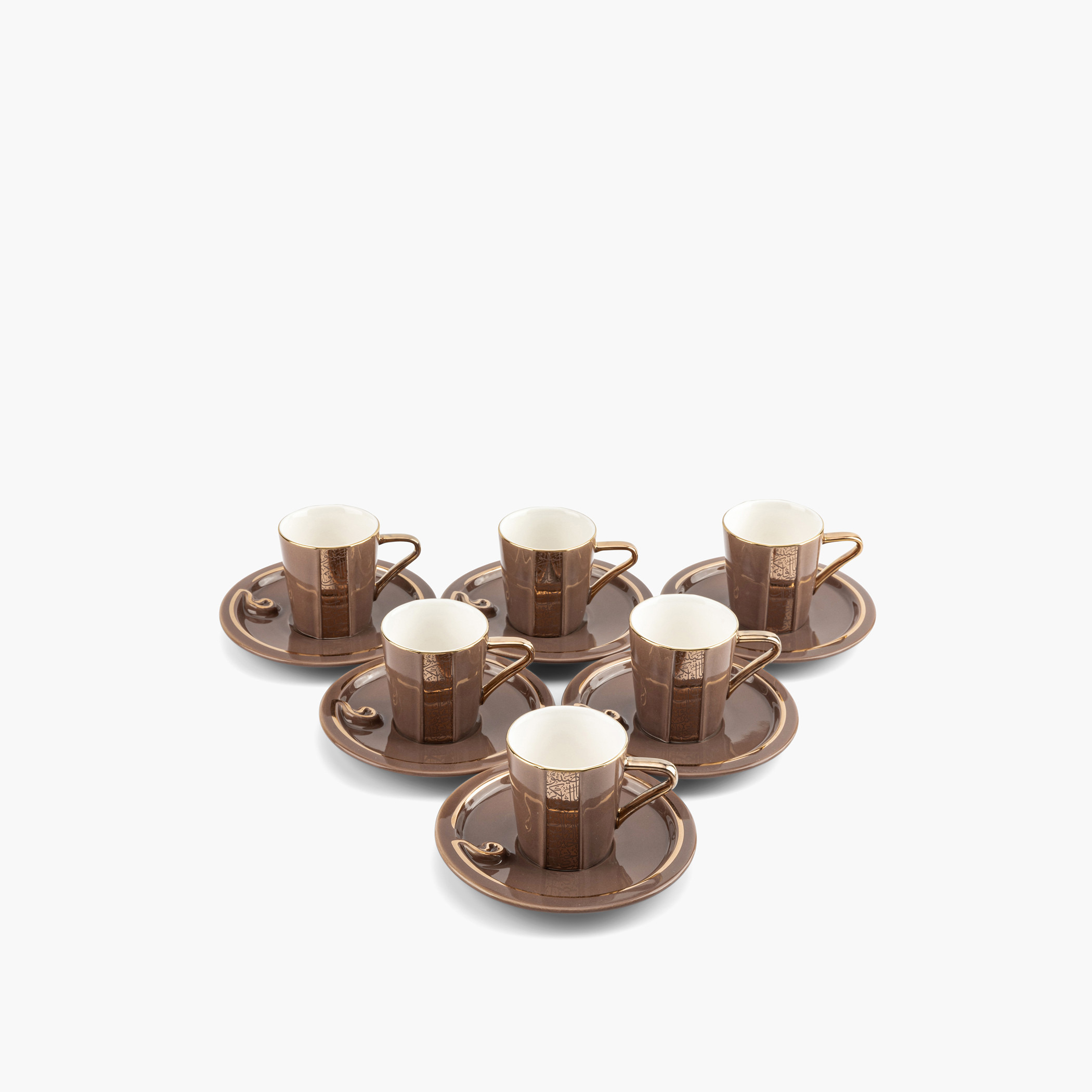 Otantik Nour 6-Piece Printed Porcelain Cup and Saucer Set - 80 ml-household-dining-teaandcoffee-teaandcoffeesets-image-2