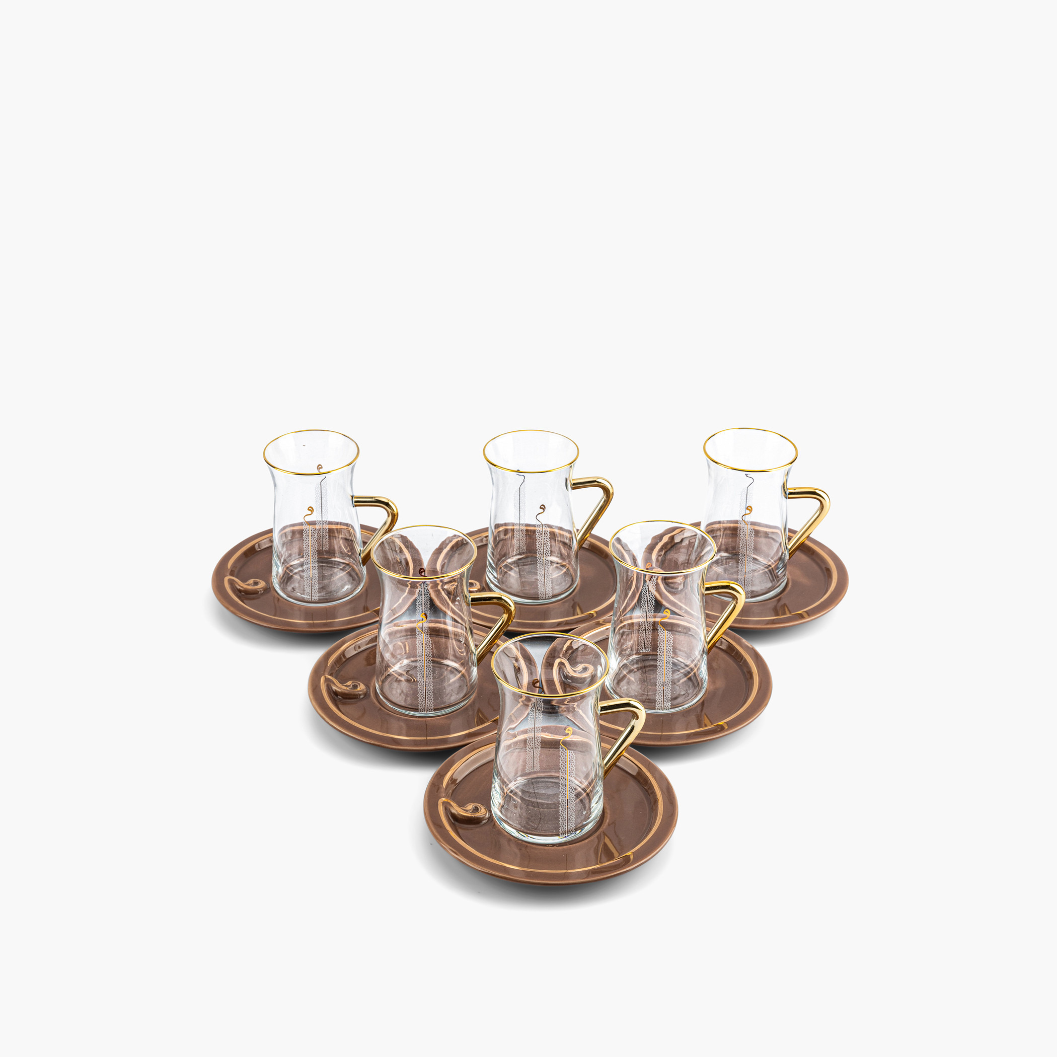 Otantik Nour 6-Piece Printed Porcelain Cup and Saucer Set - 150 ml-household-dining-teaandcoffee-teaandcoffeesets-image-2