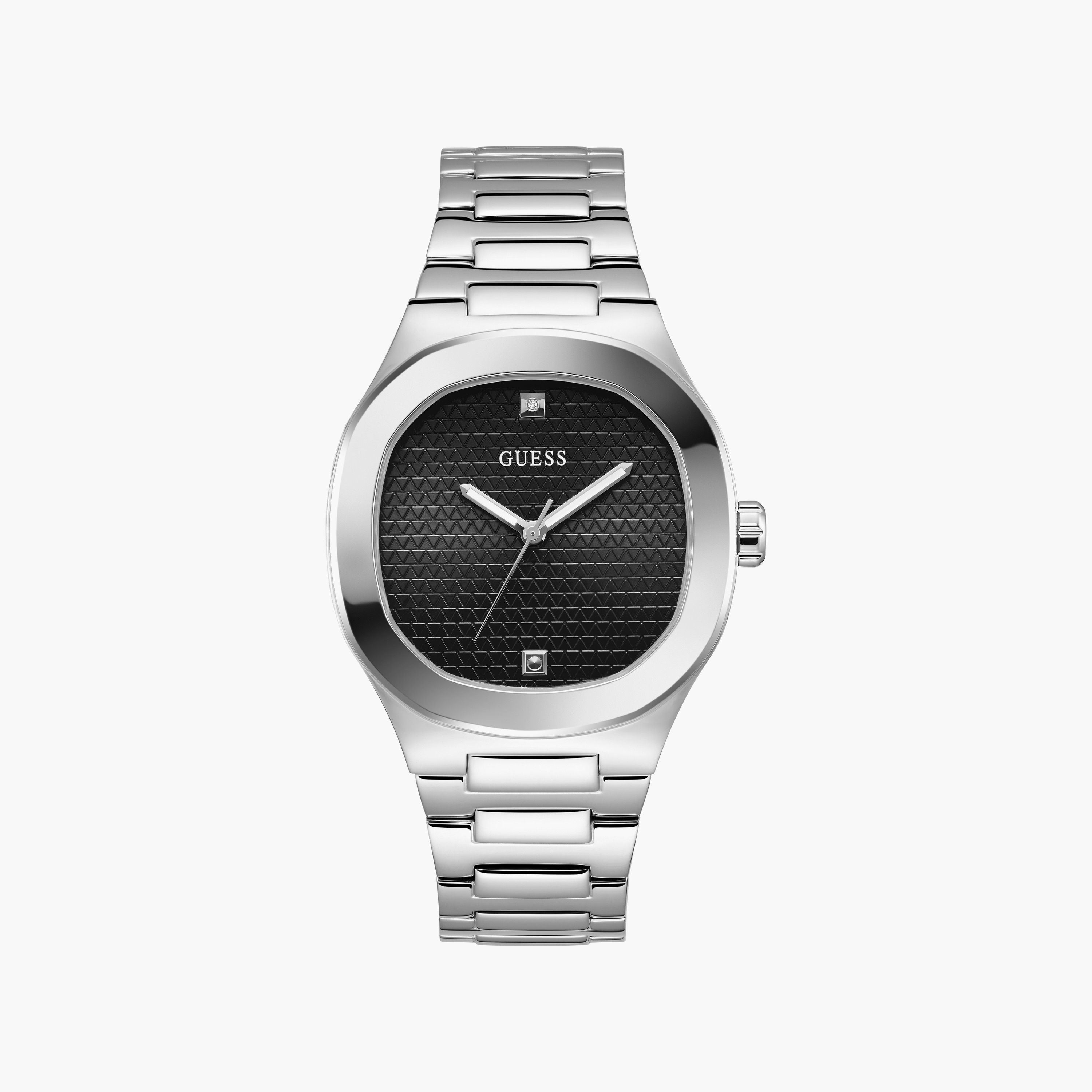 Guess Men's Silver Analog Stainless Steel Strap Watch | GW0662G1 | 42 MM-men-watchesandjewellery-watches-image-1