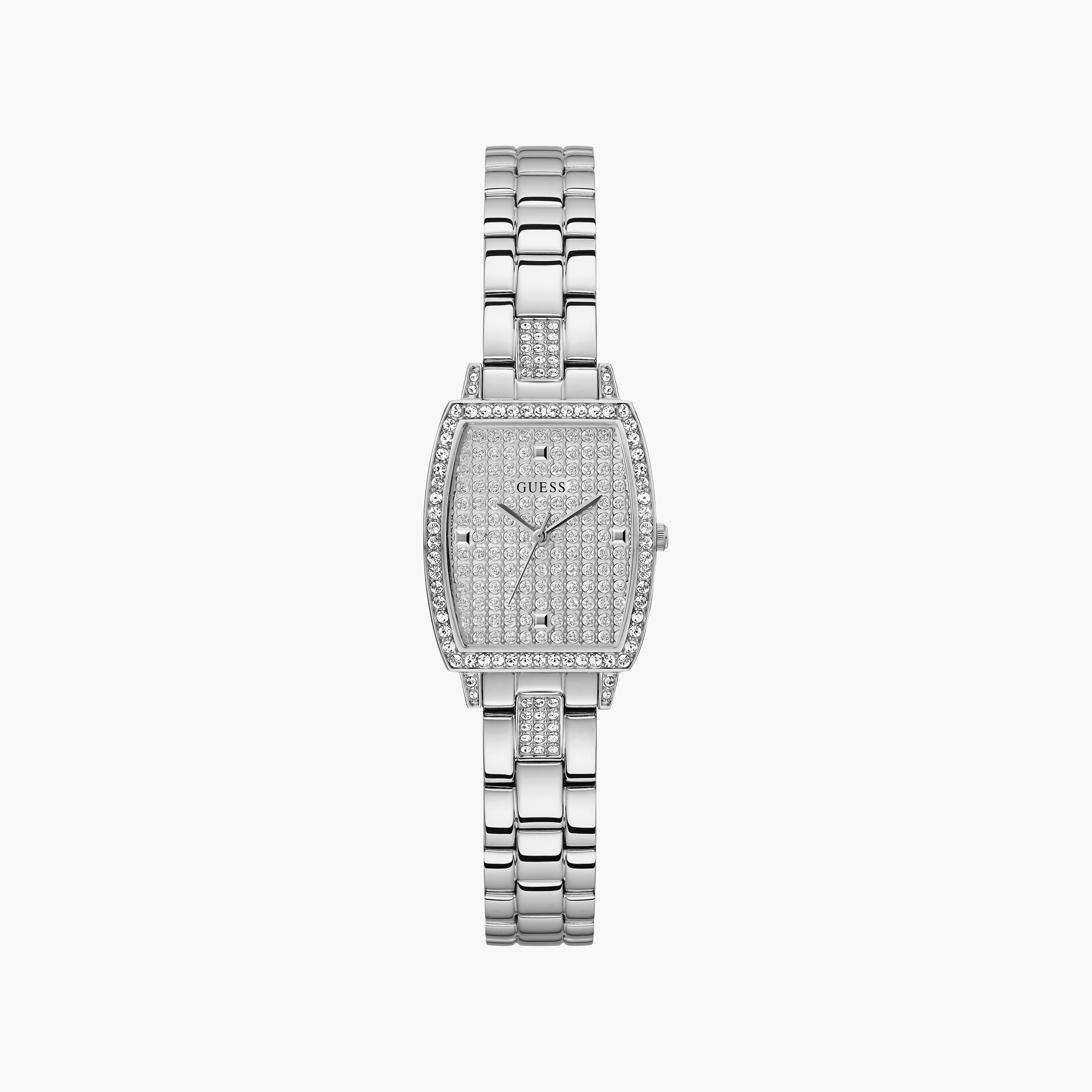 Guess Silver Analog Stainless Steel Strap Watch | GW0611L1 | 24 MM-women-watchesandjewellery-watches-image-1