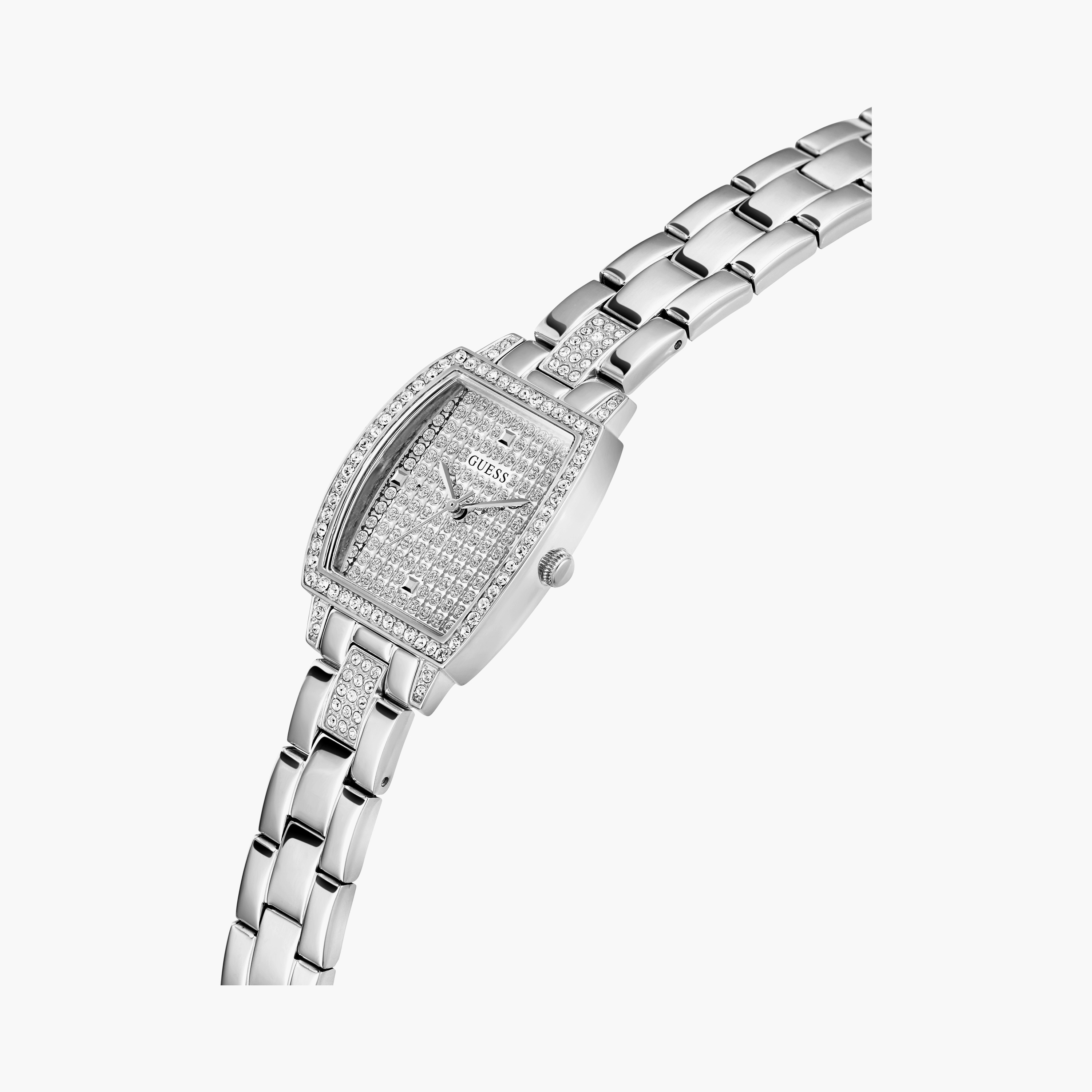 Guess Silver Analog Stainless Steel Strap Watch | GW0611L1 | 24 MM-women-watchesandjewellery-watches-image-4