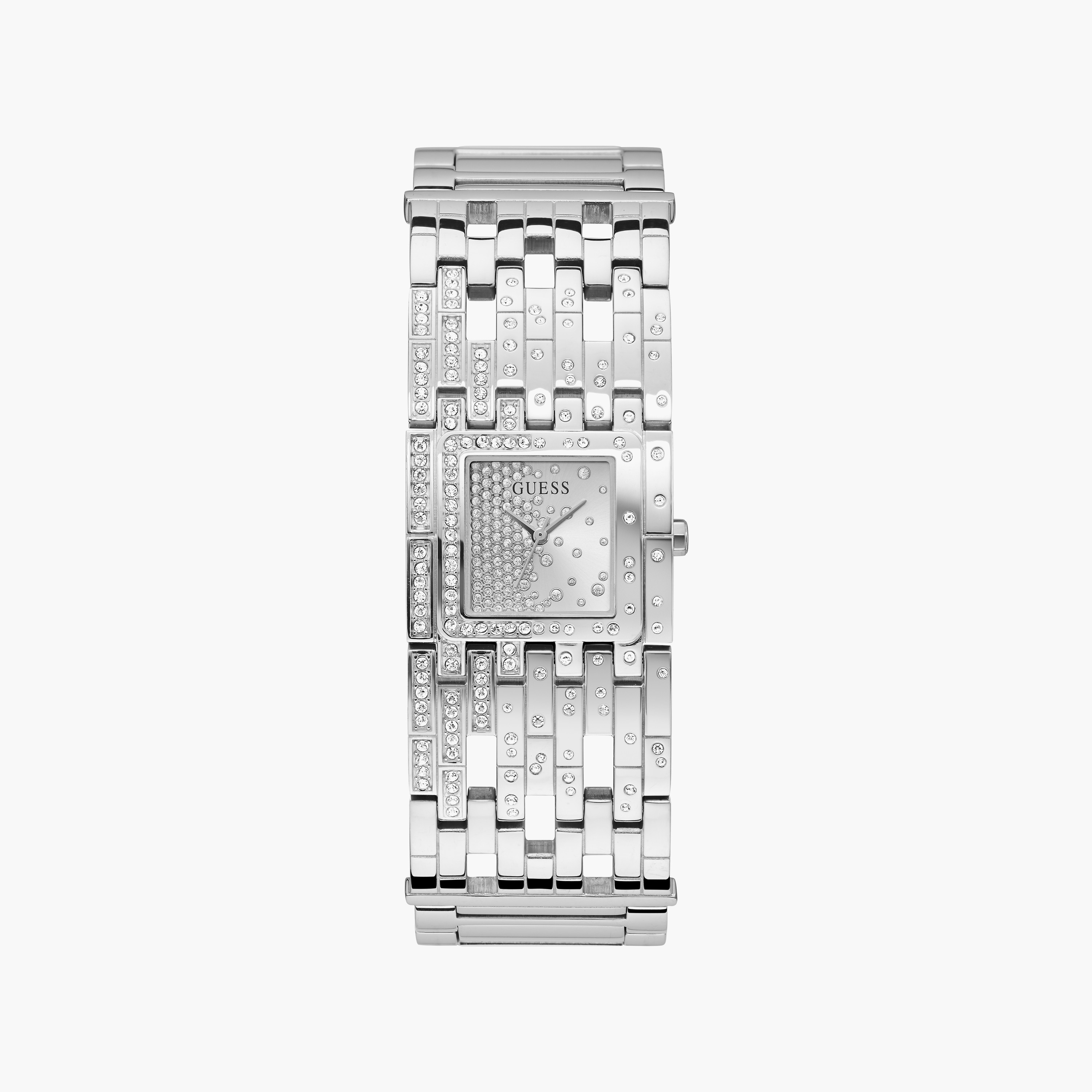 Guess Silver Analog Stainless Steel Strap Watch | GW0441L1 | 22 MM-women-watchesandjewellery-watches-image-1