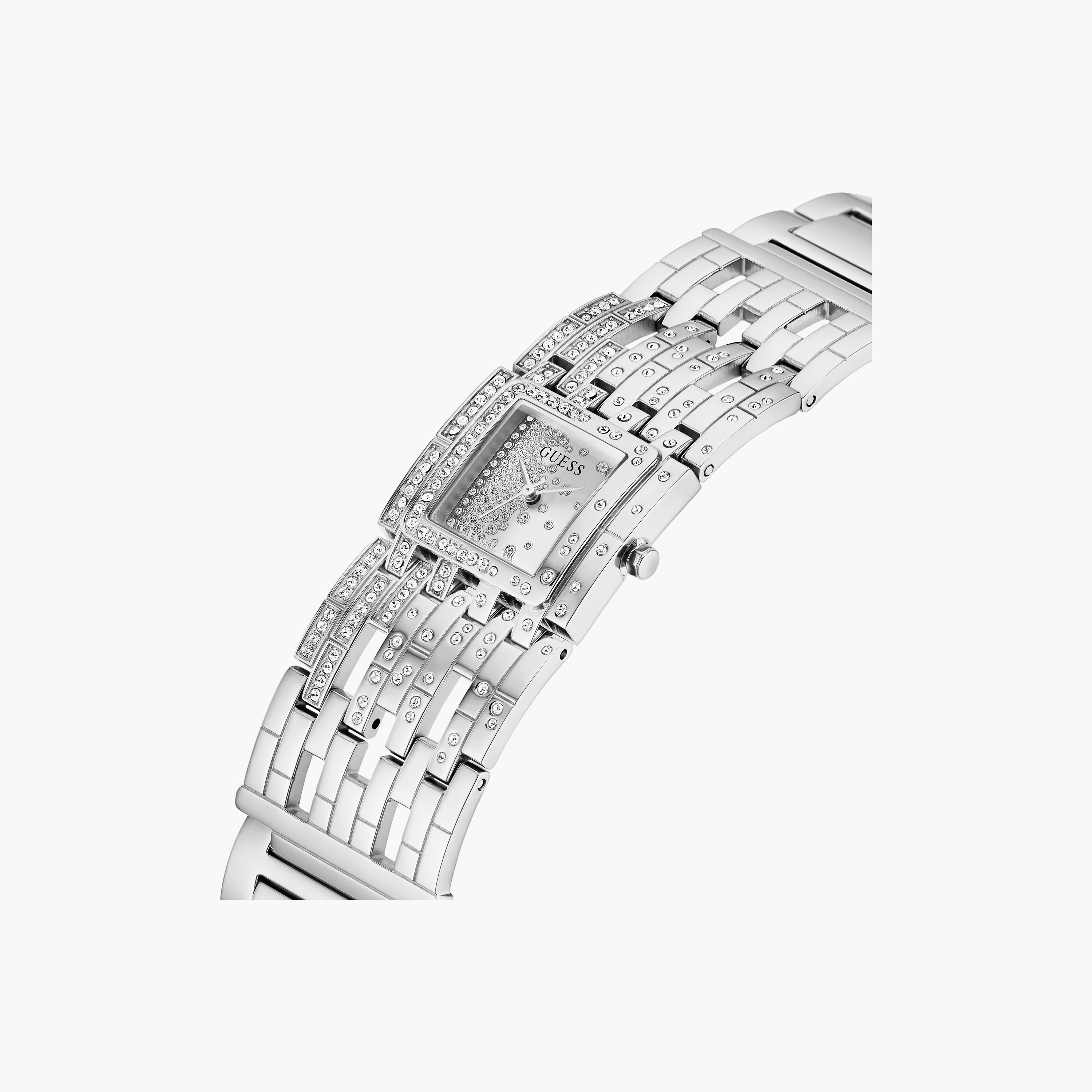 Guess Silver Analog Stainless Steel Strap Watch | GW0441L1 | 22 MM-women-watchesandjewellery-watches-image-4