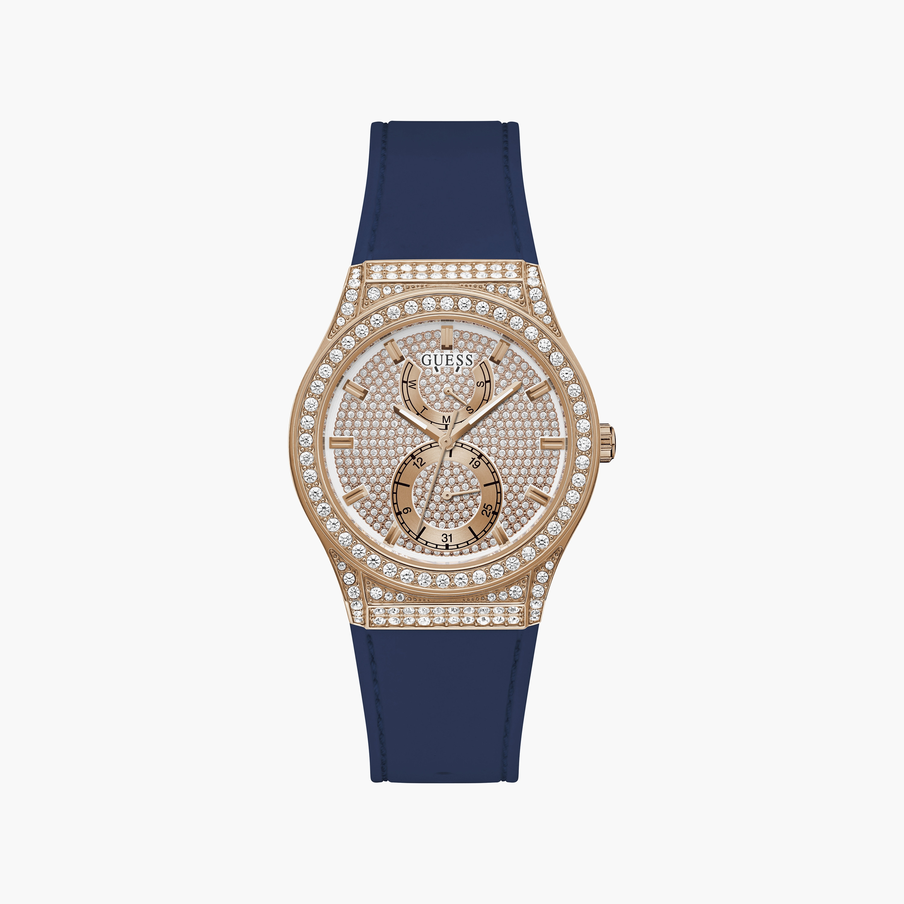 ساعة أنالوج ذهبية وردية بسوار ستانلس ستيل من كولبر جينيف | K1119241872-women-watchesandjewellery-watches-image-1