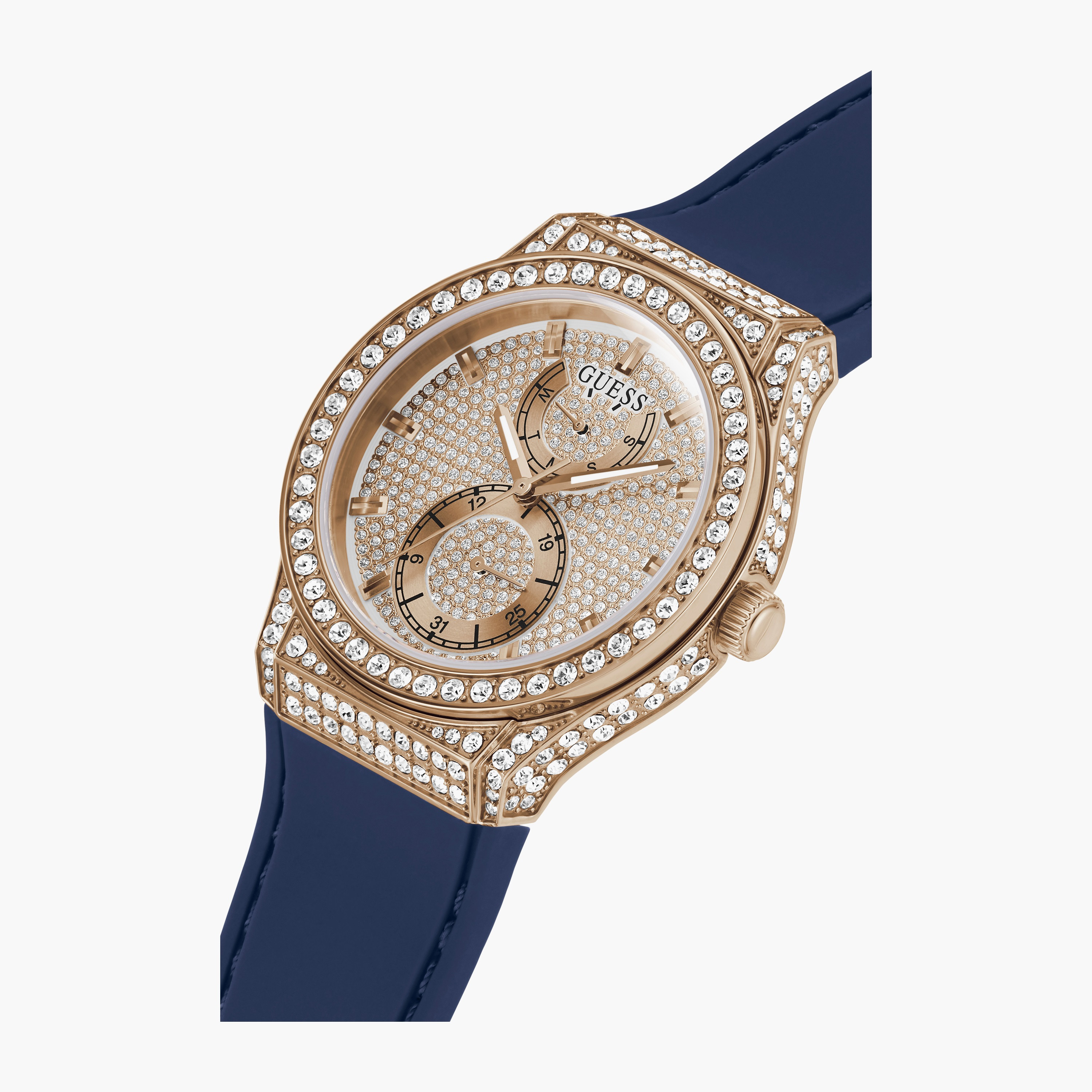ساعة أنالوج ذهبية وردية بسوار ستانلس ستيل من كولبر جينيف | K1119241872-women-watchesandjewellery-watches-image-4