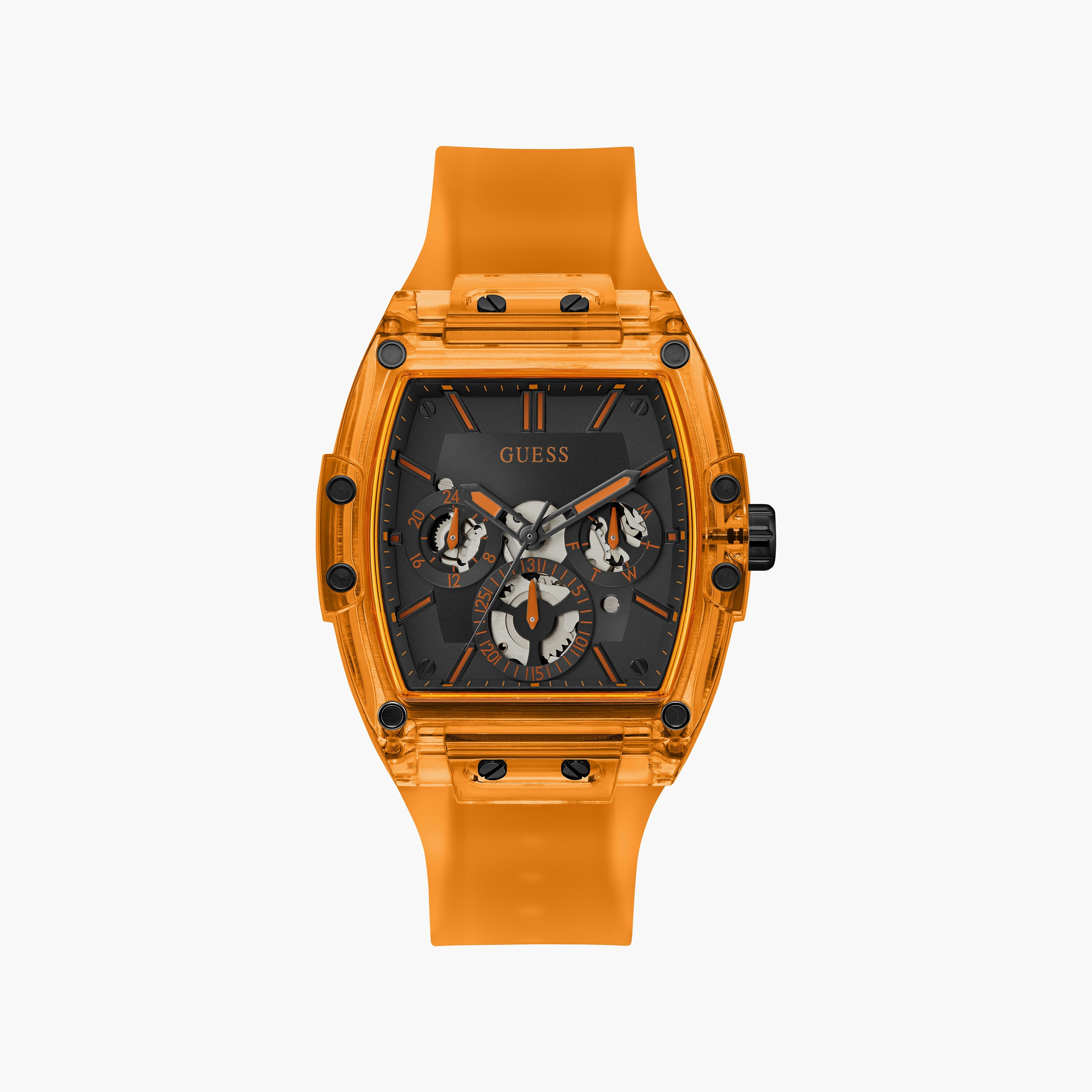 ساعة أنالوج ذهبية وردية بسوار ستانلس ستيل من كالفن كلاين للنساء | 25200277-men-watchesandjewellery-watches-image-1