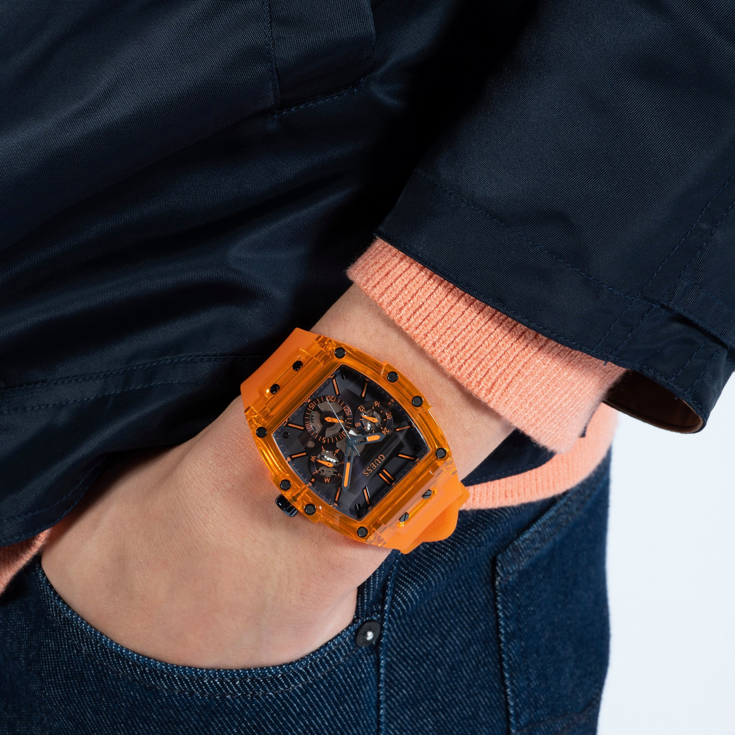ساعة أنالوج ذهبية وردية بسوار ستانلس ستيل من كالفن كلاين للنساء | 25200277-men-watchesandjewellery-watches-image-5