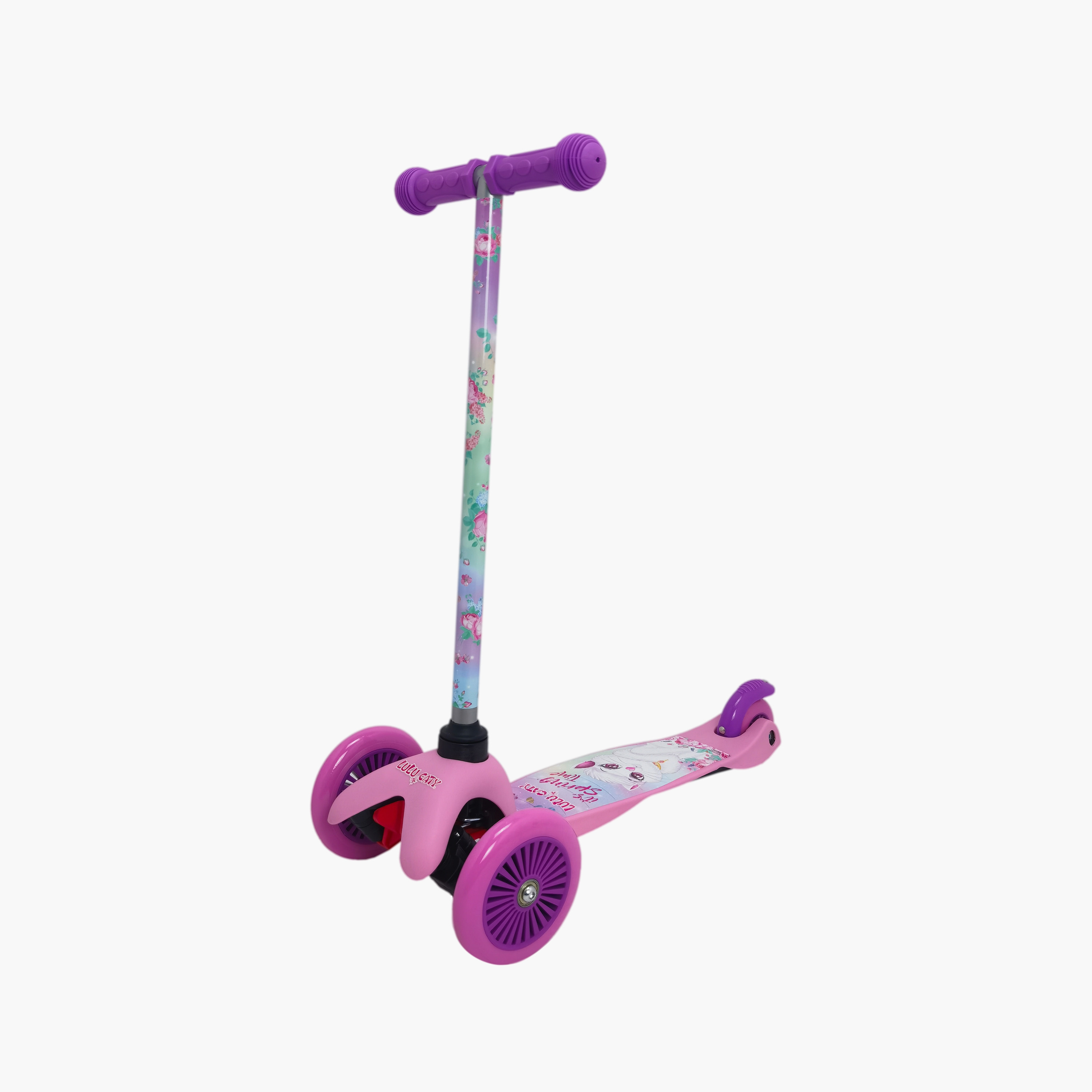 Lulucaty 3 Wheels Scooter with Rear Foot Brake-toys-outdoor-scooters-image-1