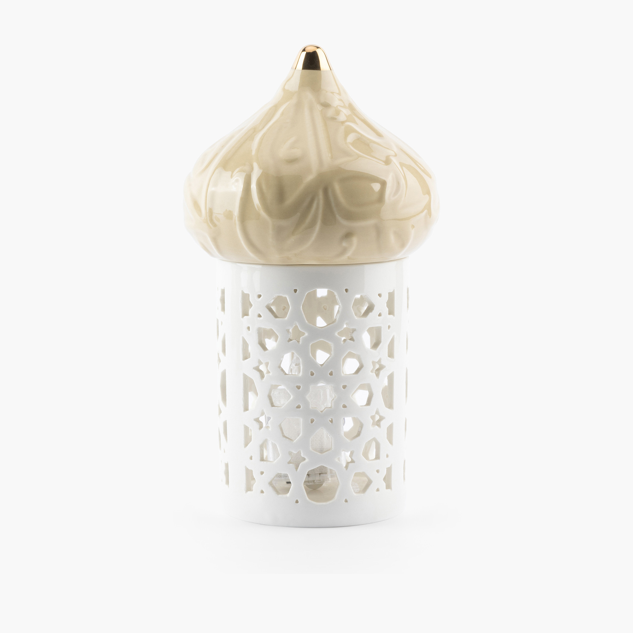حامل شموع من صغيرة بورسلان بتفاصيل مفرغة من أوتانتيك ديوان - 22 سم-household-decor-candleholdersandlanterns-image-2