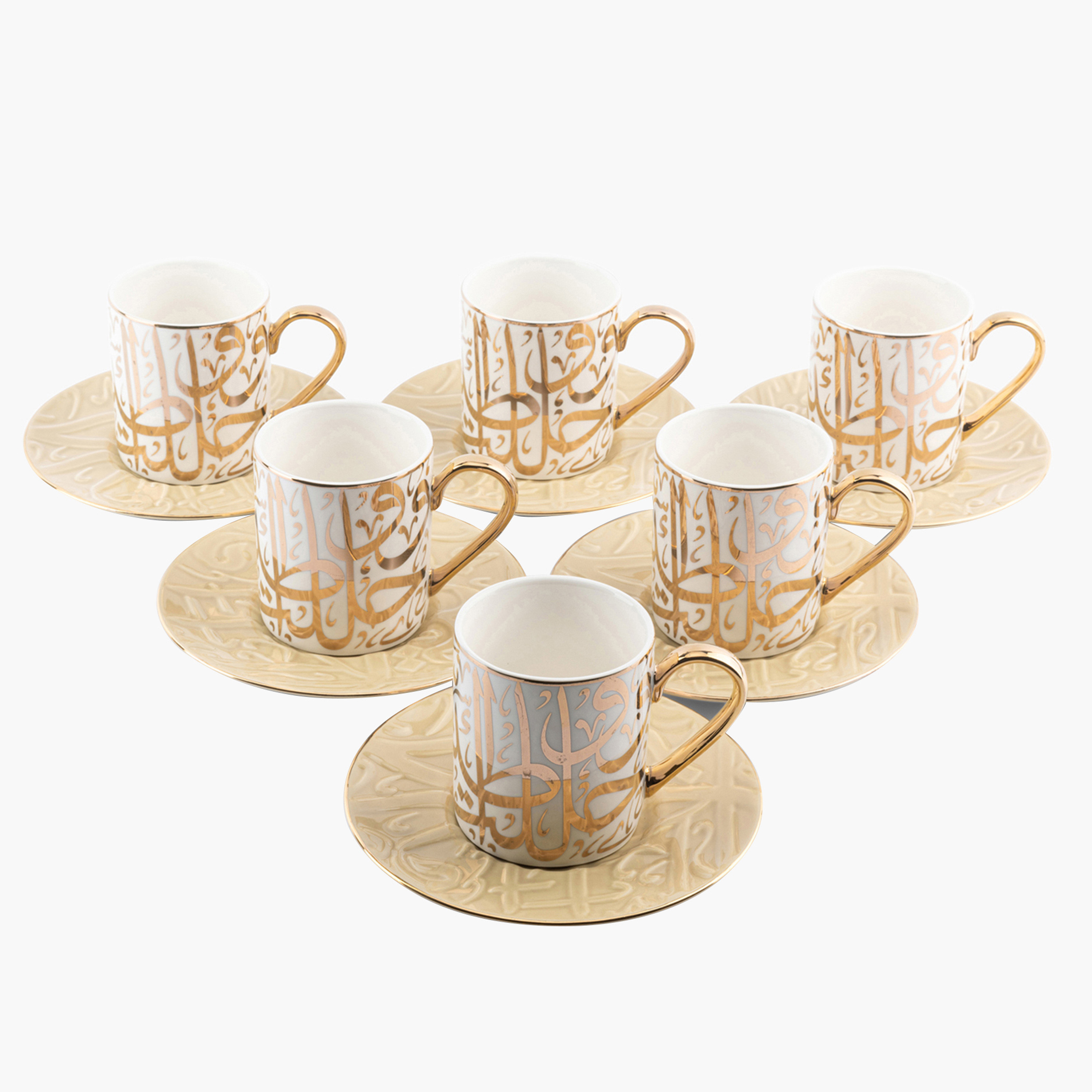 Otantik 12-Piece Porcelain Cup and Saucer Set-household-dining-teaandcoffee-teaandcoffeesets-image-1