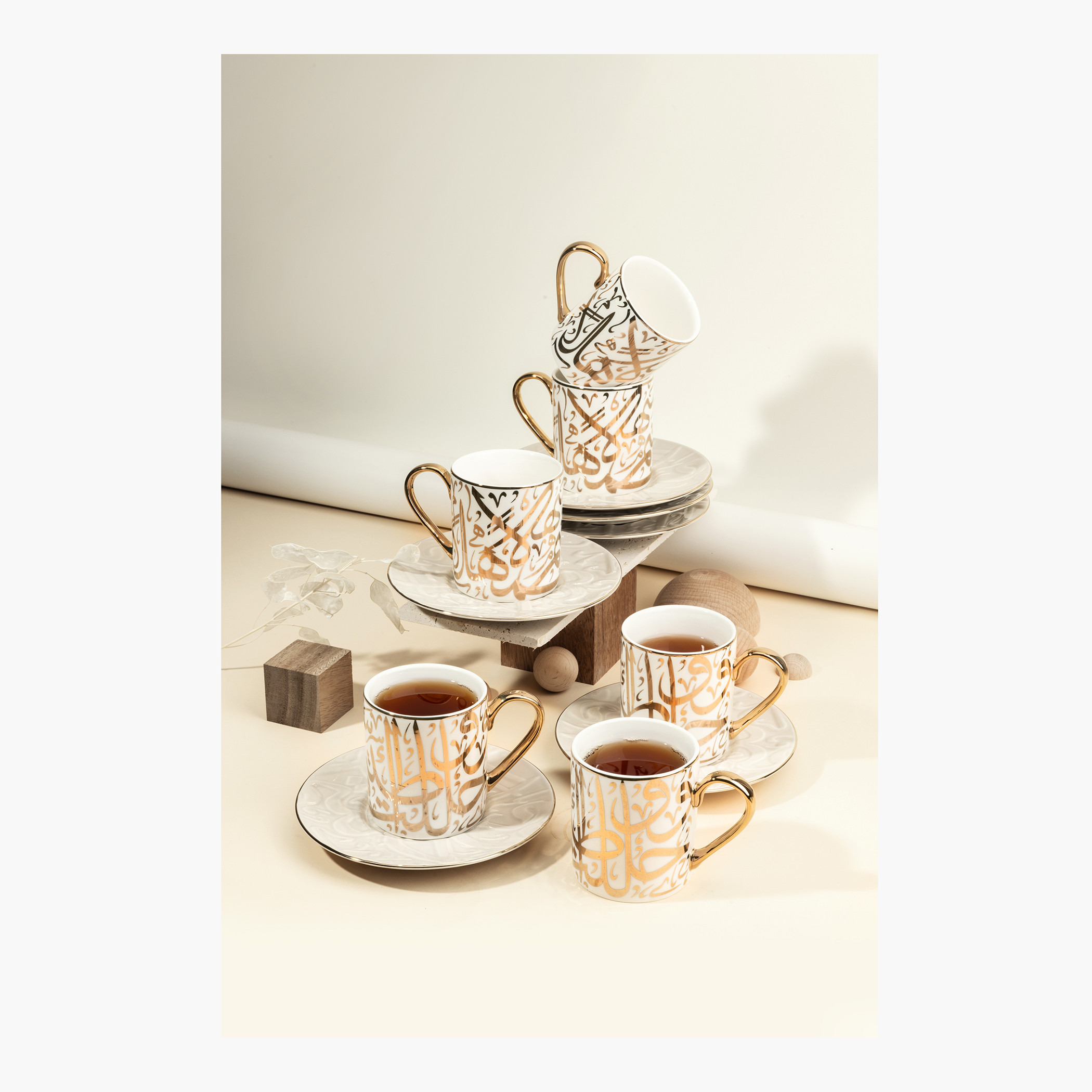 Otantik Diwan 12-Piece Porcelain Cup and Saucer Set-household-dining-teaandcoffee-teaandcoffeesets-image-1