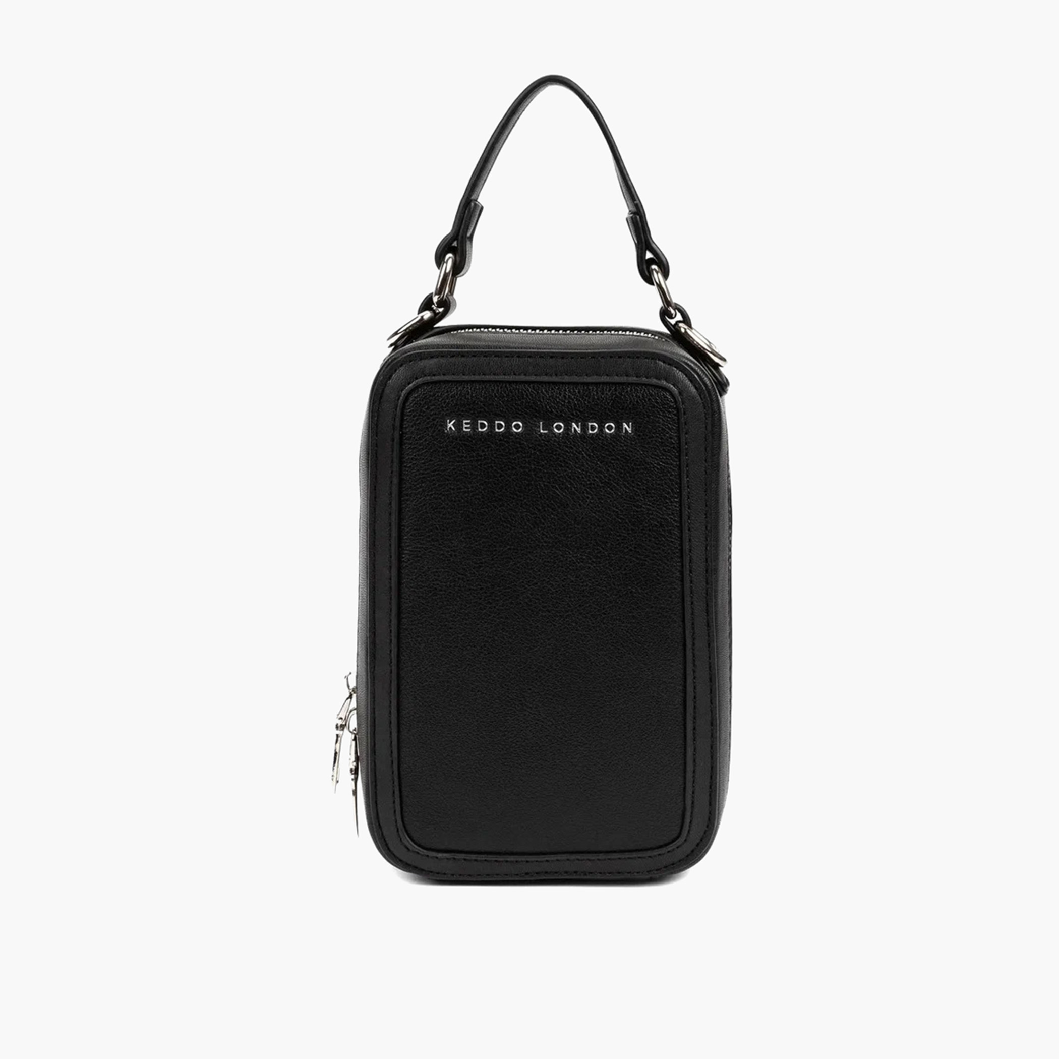 Keddo Solid Crossbody Bag with Zipper Closure-women-bagsandwallets-handbags-image-2