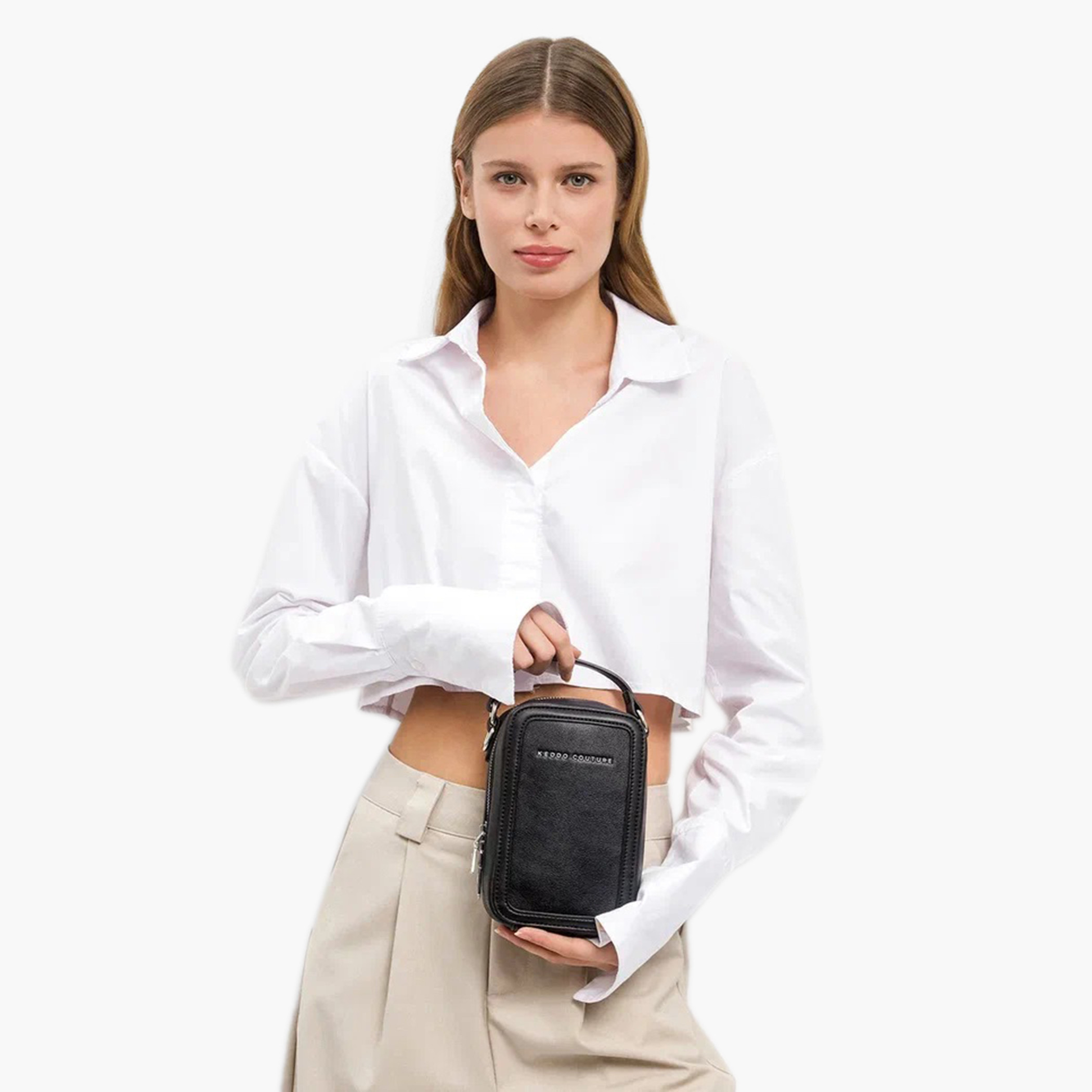 Keddo Solid Crossbody Bag with Zipper Closure-women-bagsandwallets-handbags-image-4
