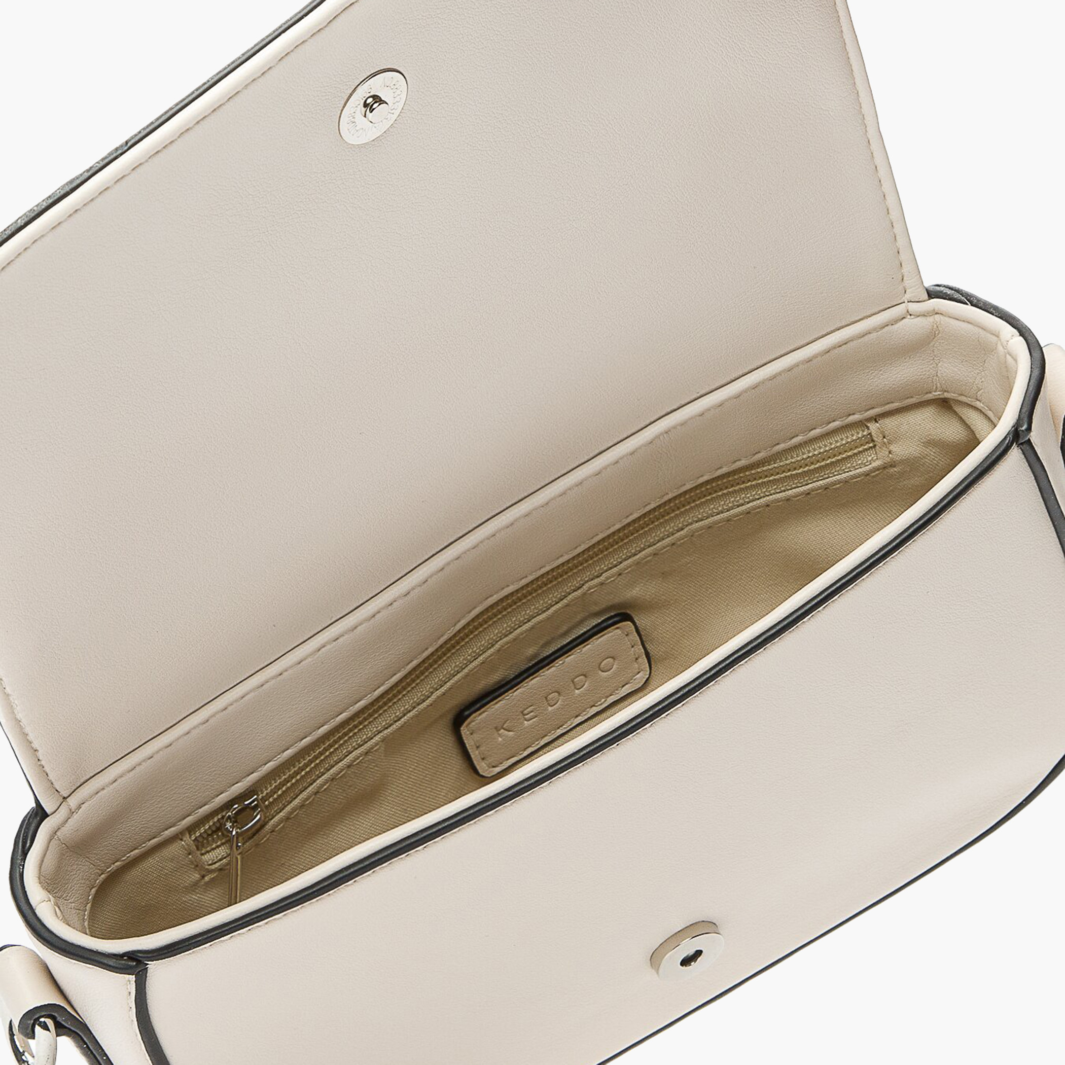 شنطة كروس بودي سادة بحزام قابل للتّعديل وزر إغلاق من كيدو-women-bagsandwallets-handbags-image-4