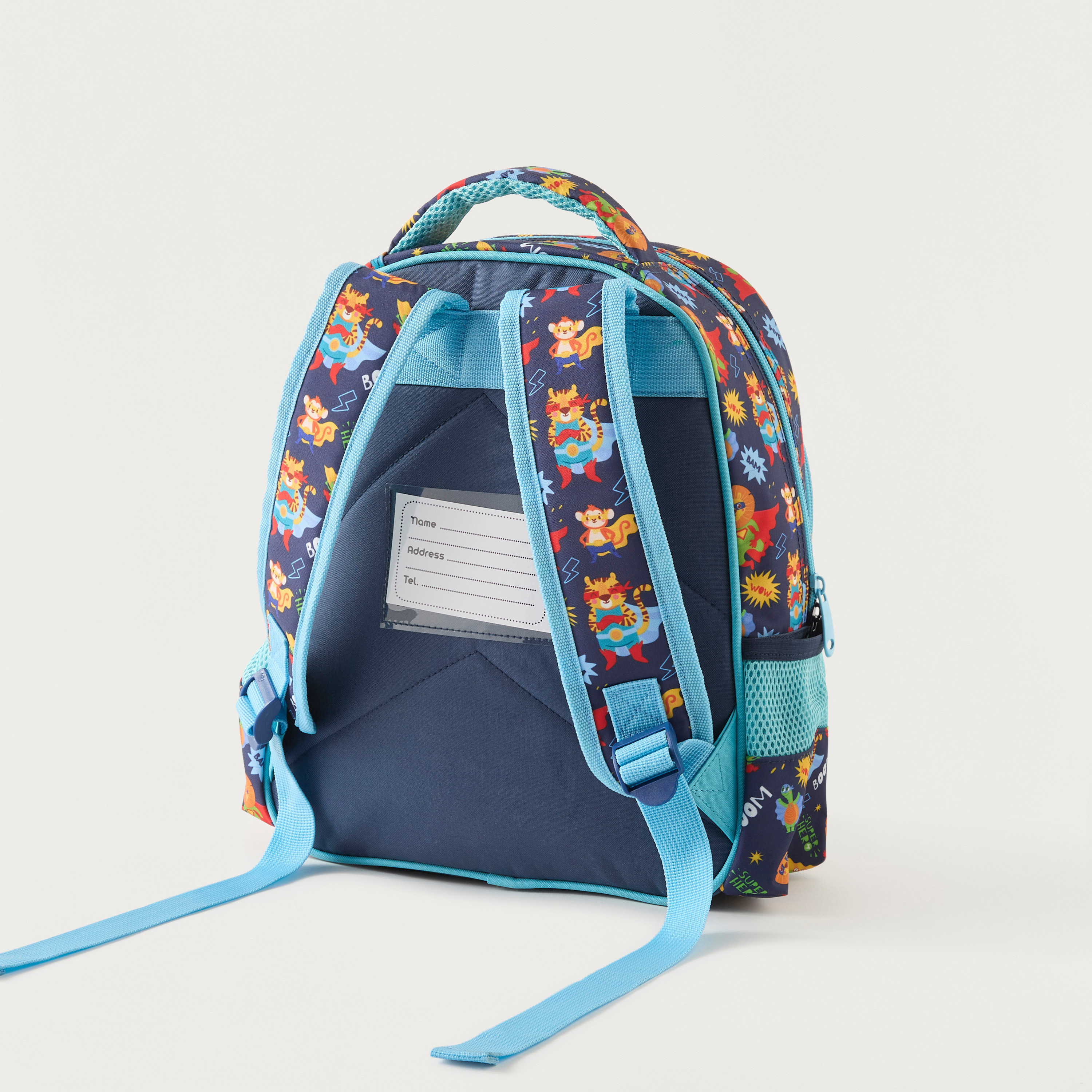Must 14-inch Animal Embossed Backpack with Adjustable Straps - 27x10x31 cms-cpkids-backtoschool-schoolbagsandbackpacks-backpacks-image-3