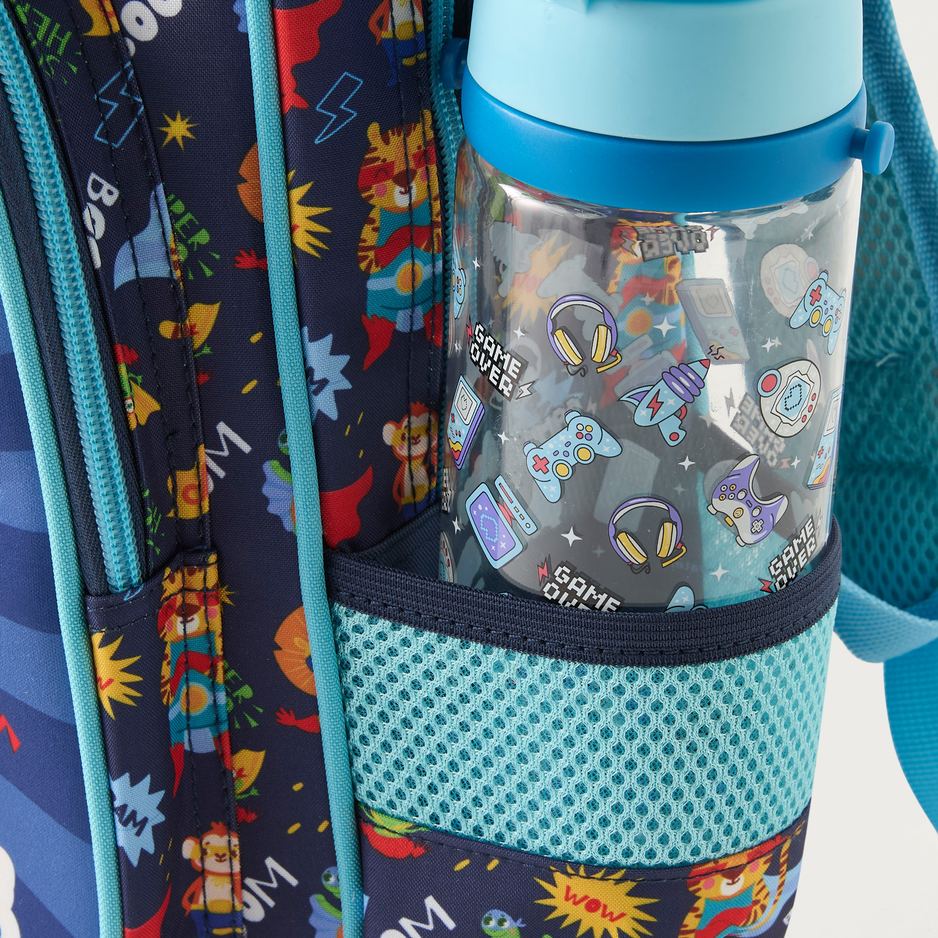 Must 14-inch Animal Embossed Backpack with Adjustable Straps - 27x10x31 cms-cpkids-backtoschool-schoolbagsandbackpacks-backpacks-image-5