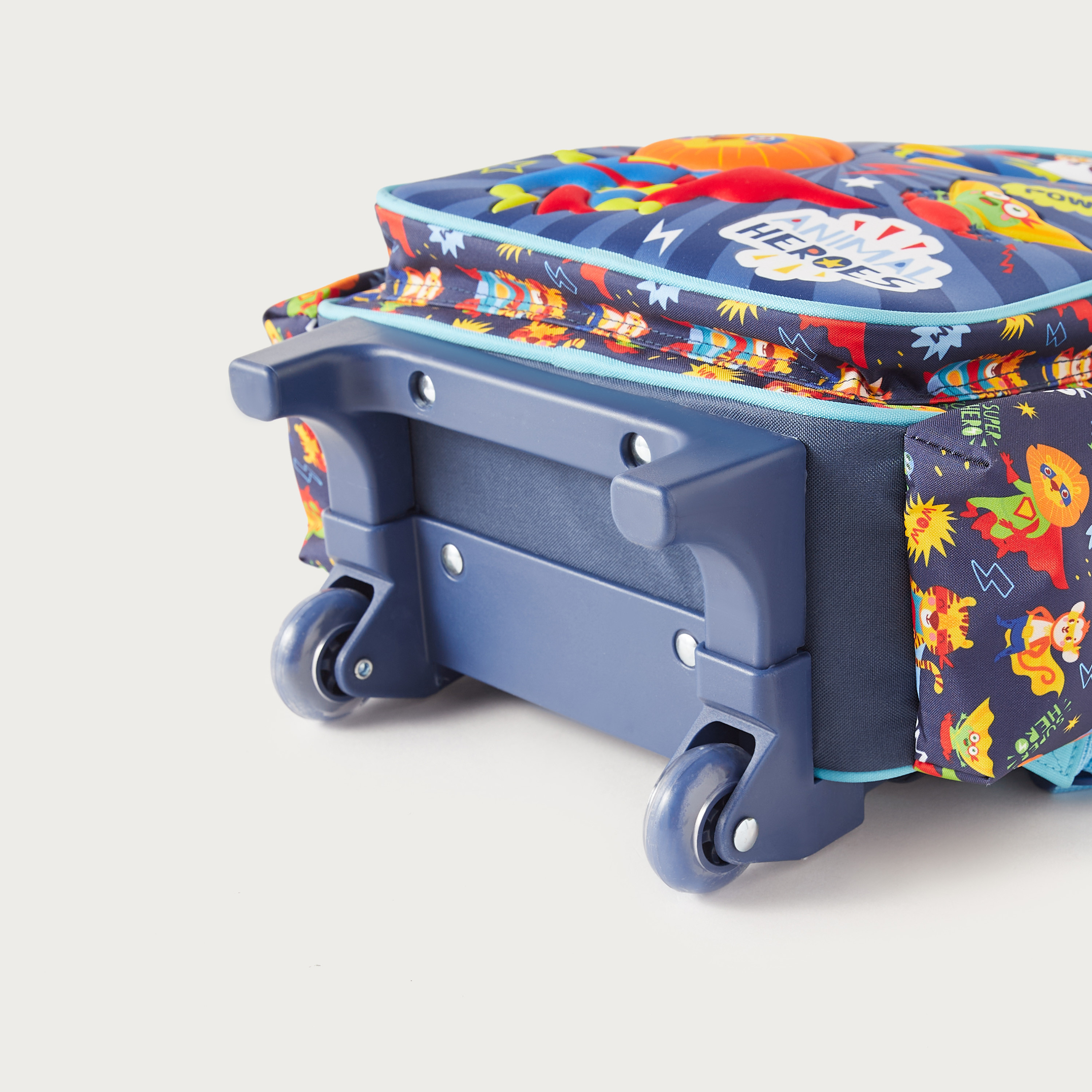 Must All-Over Amimal Hero Print Softcase Trolley Bag with Retractable Handle and Wheels-school-bagsandbackpacks-trolleybags-image-7