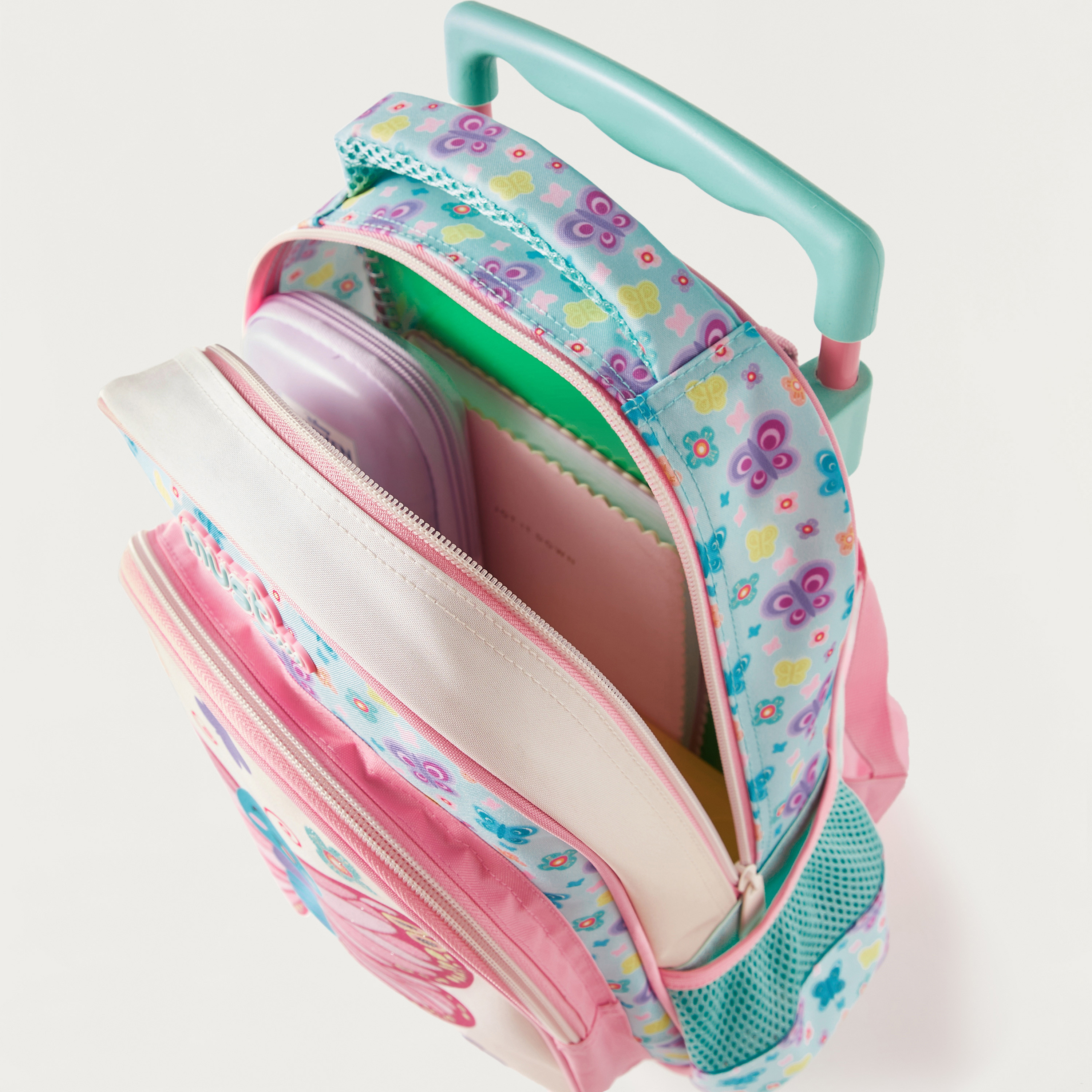 Must 14-inch All-Over Butterfly Print Trolley Backpack with Adjustable Straps - 27x10x31 cms-cpkids-backtoschool-schoolbagsandbackpacks-trolleybags-image-9