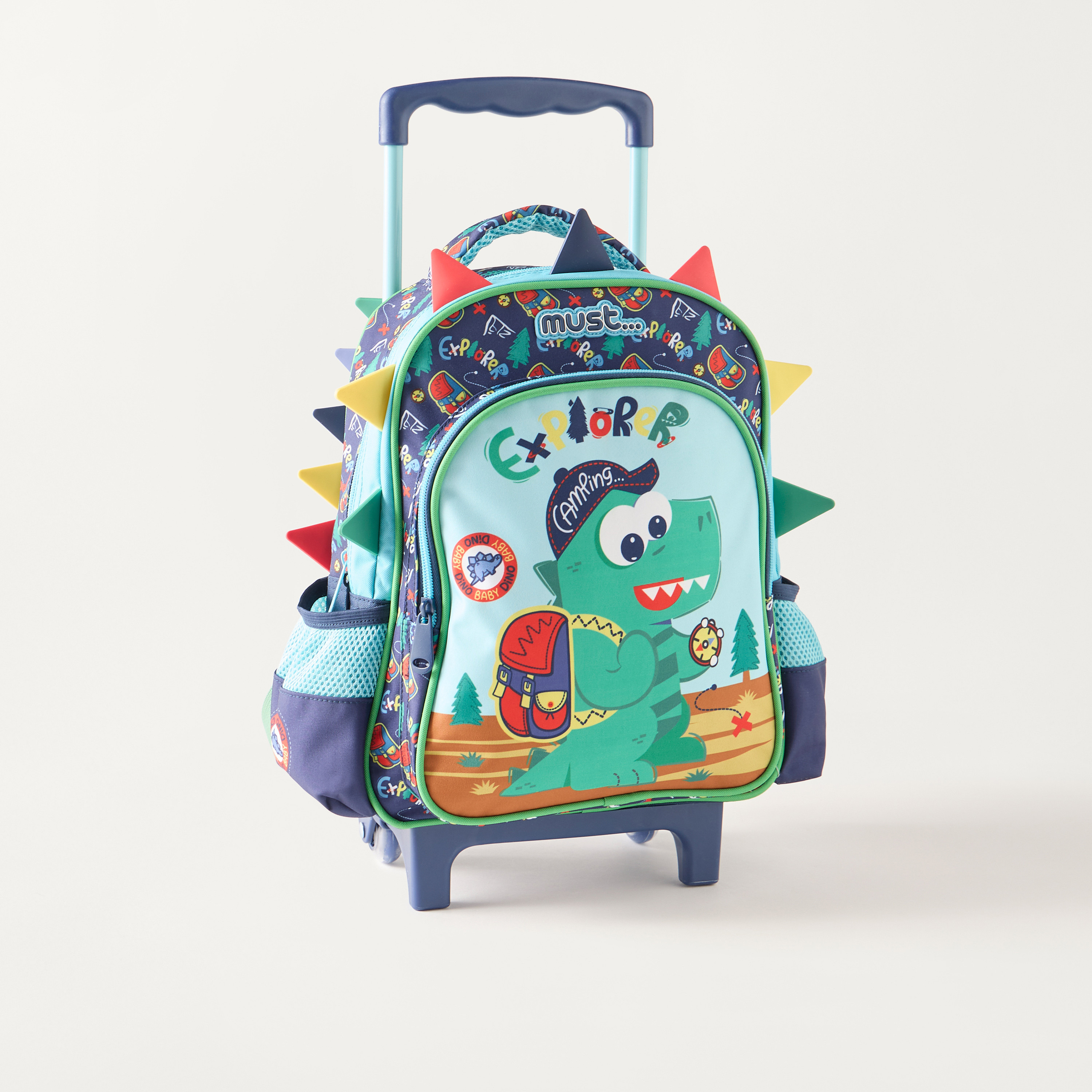 Must Dinosaur Print Print Softcase Trolley Bag with Zip Closure - 27x10x31 cms-school-bagsandbackpacks-trolleybags-image-2