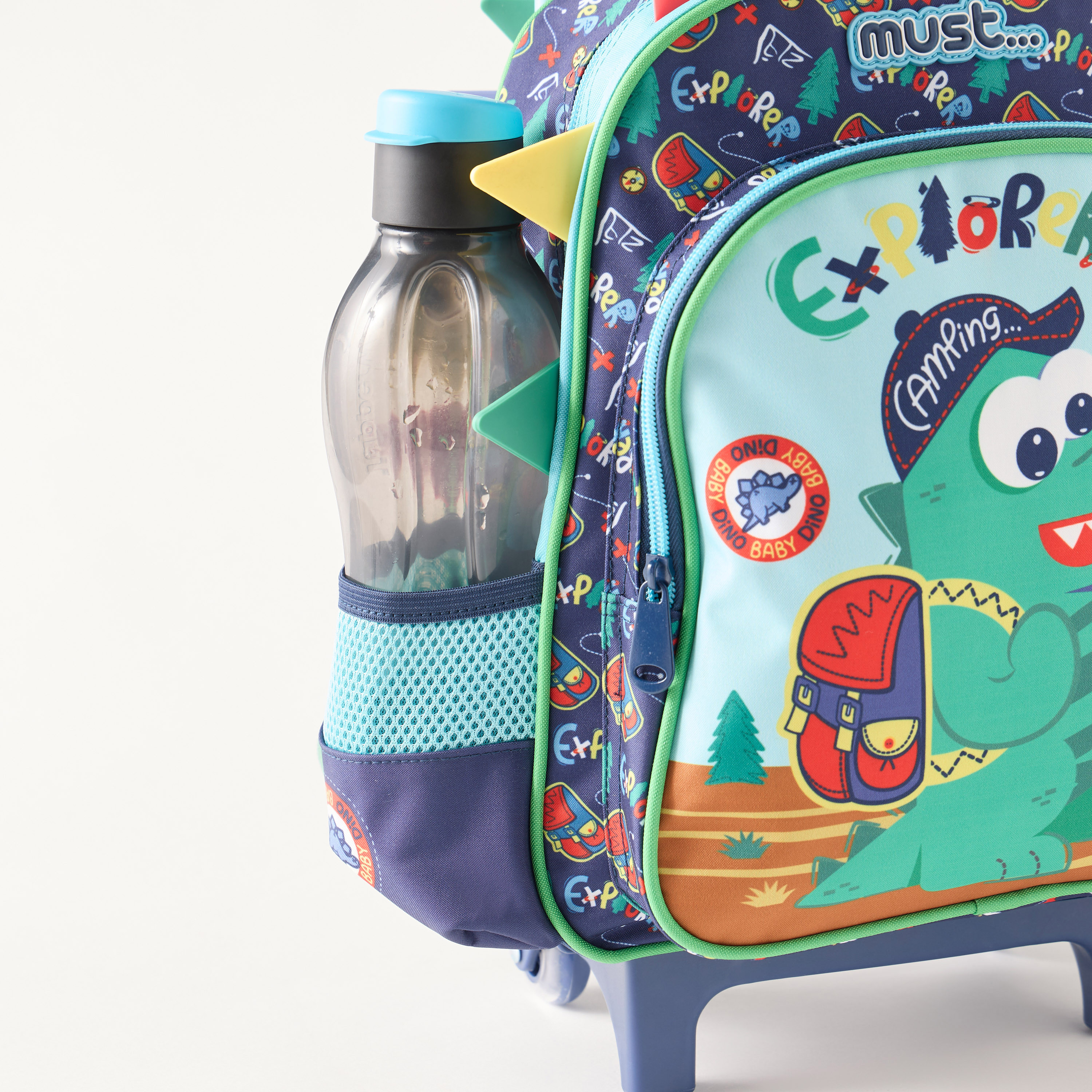 Must Dinosaur Print Print Softcase Trolley Bag with Zip Closure - 27x10x31 cms-school-bagsandbackpacks-trolleybags-image-3