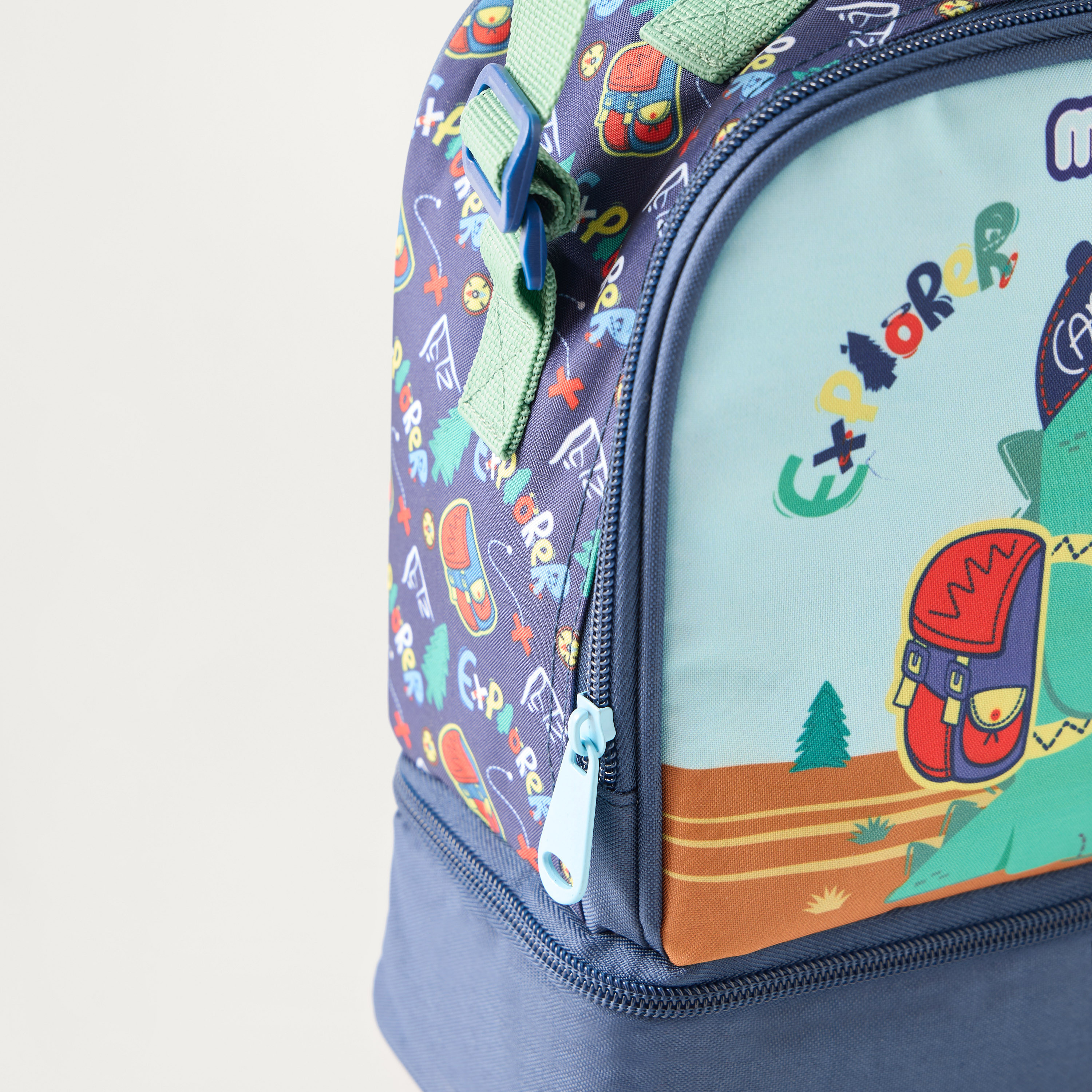Must Dinosaur Print Lunch Bag with Zip Closure-school-lunchessentials-lunchbags-image-3