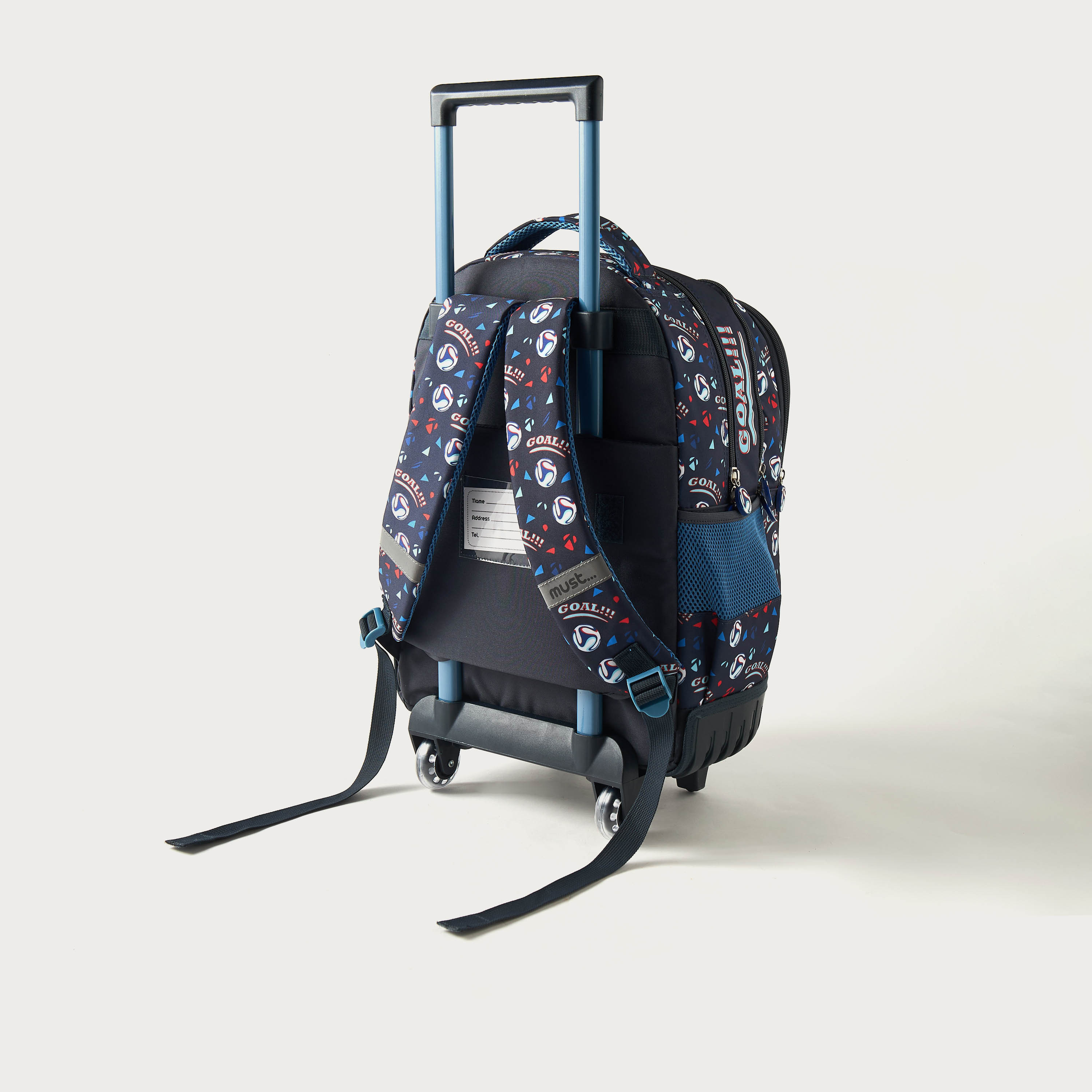 Must Football Print 16-inch Trolley Backpack with Wheels - 24x12x20 cm-school-bagsandbackpacks-trolleybags-image-4