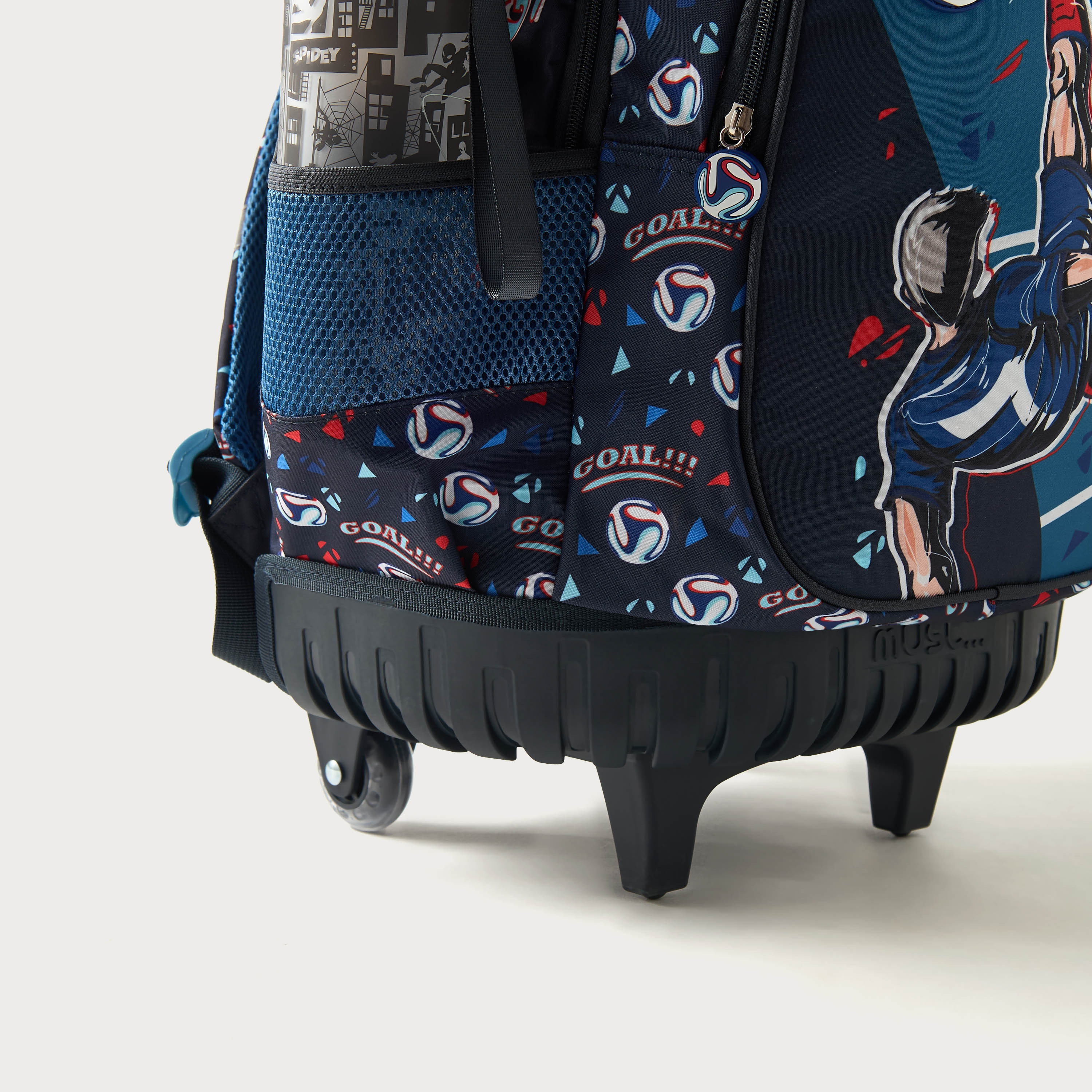 Must Football Print 16-inch Trolley Backpack with Wheels - 24x12x20 cm-school-bagsandbackpacks-trolleybags-image-8