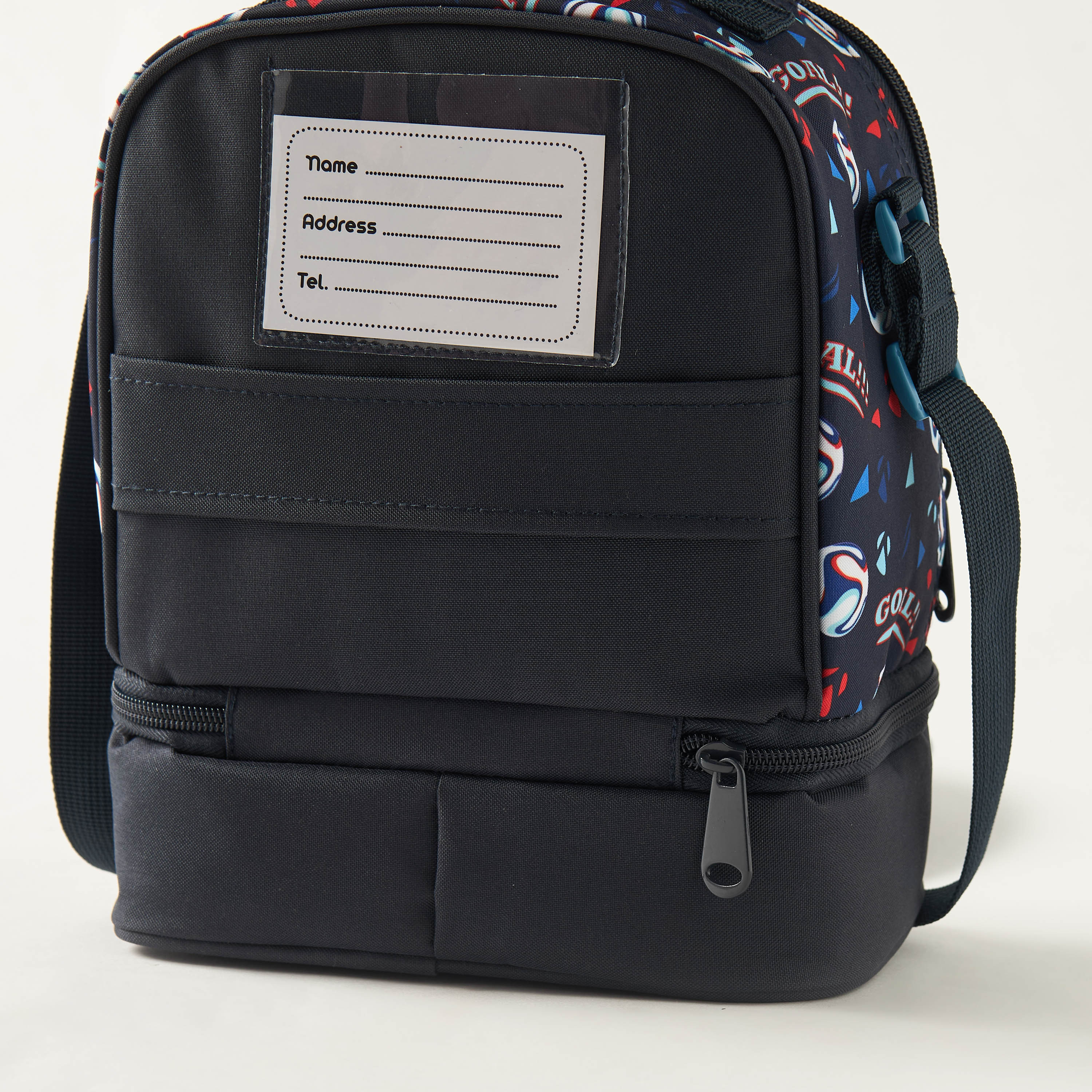 Must Football Print 2-Compartment Lunch Bag with Adjustable Strap-school-lunchessentials-lunchbags-image-4
