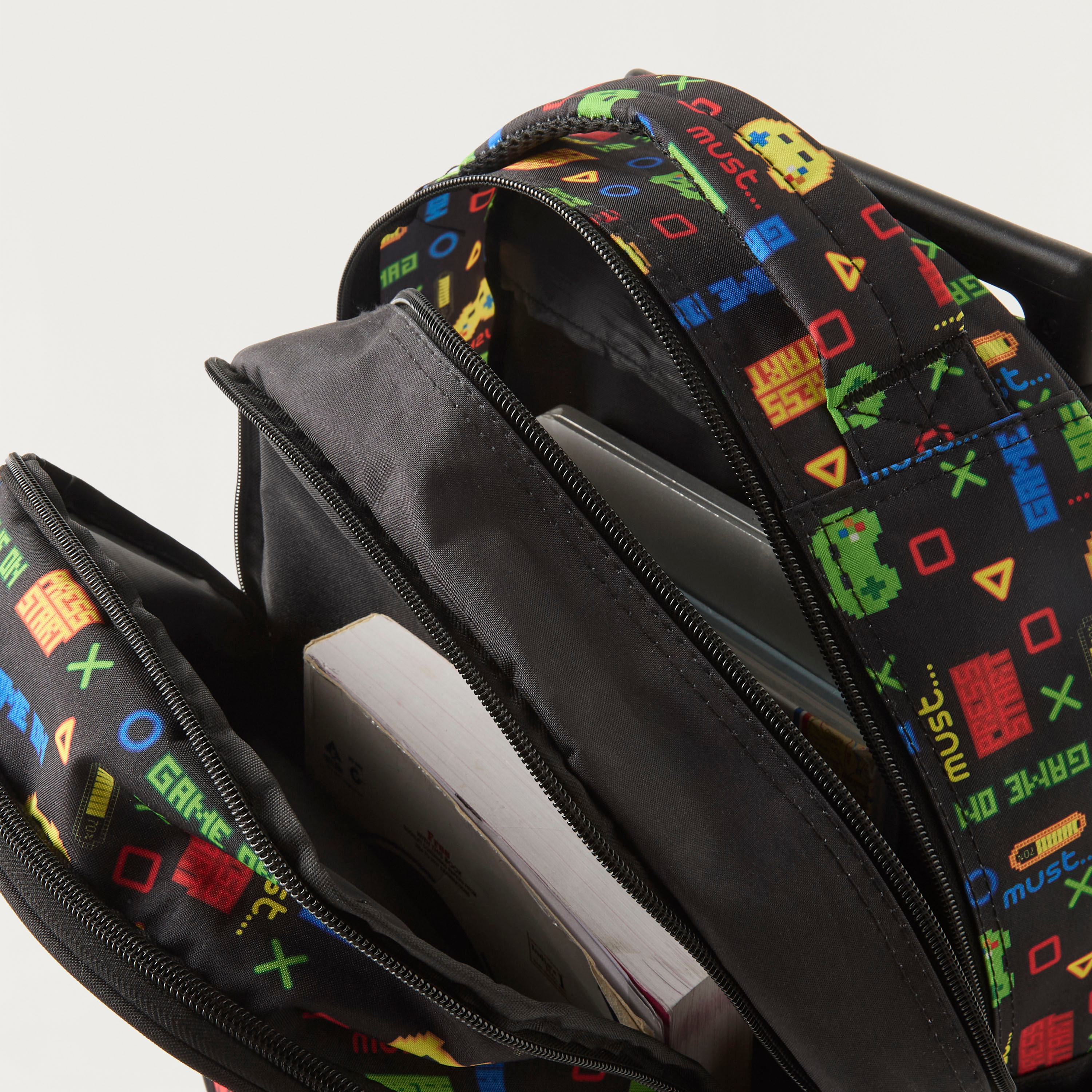 Must 16-inch All-Over Gamer Print Trolley Backpack with Retractable Handle - 24x12x20 cms-cpkids-backtoschool-schoolbagsandbackpacks-trolleybags-image-11