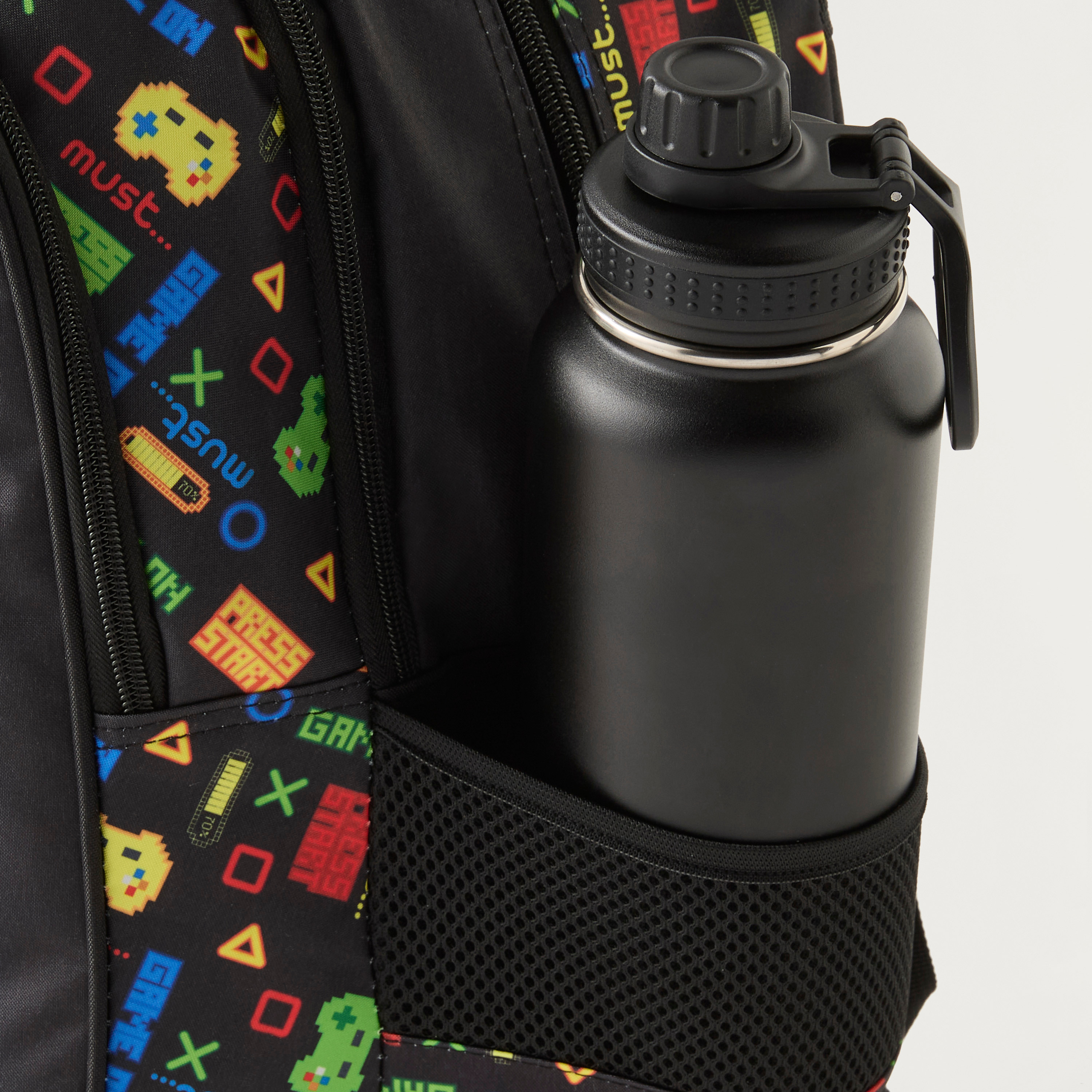 Must 16-inch All-Over Gamer Print Trolley Backpack with Retractable Handle - 24x12x20 cms-cpkids-backtoschool-schoolbagsandbackpacks-trolleybags-image-5
