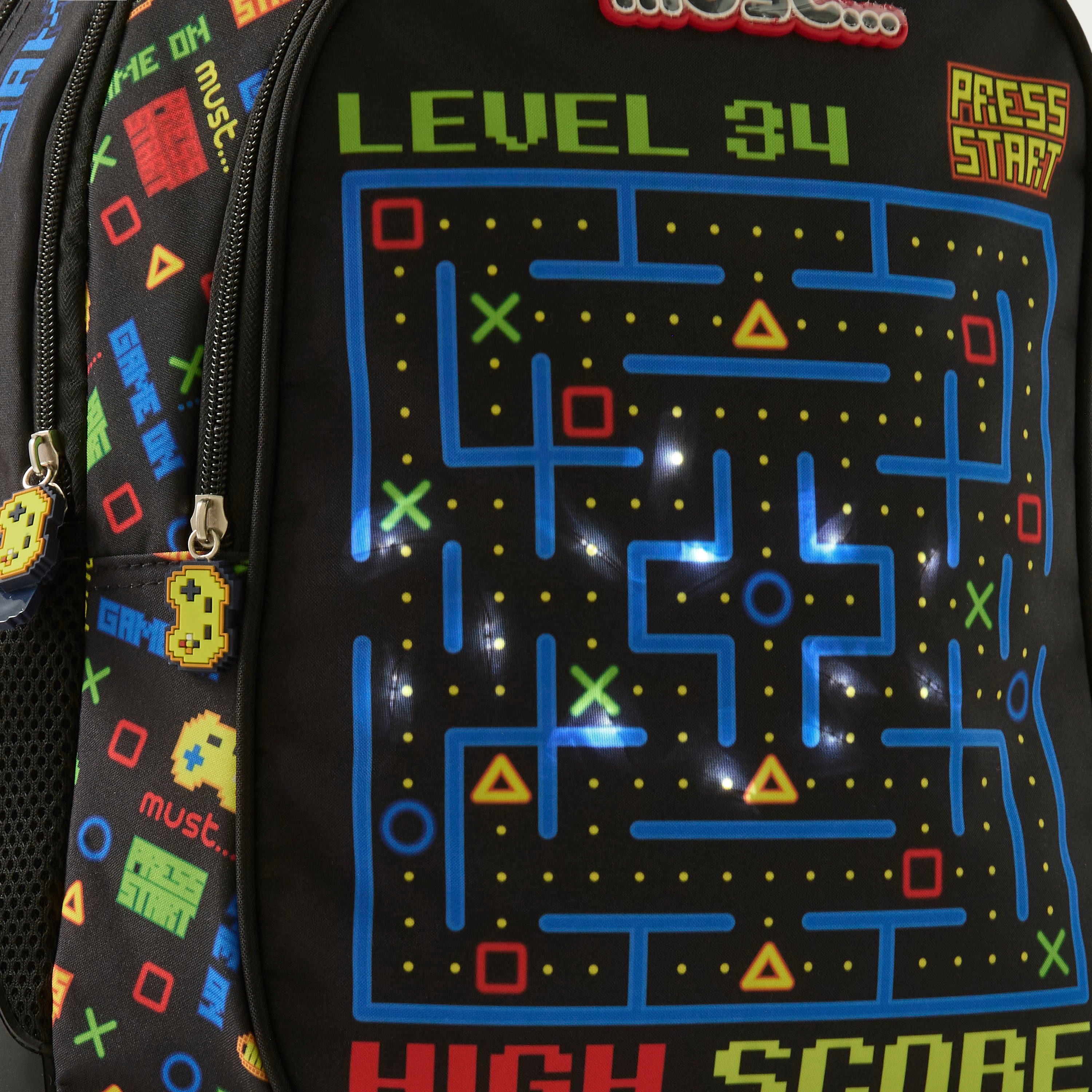 Must 16-inch All-Over Gamer Print Trolley Backpack with Retractable Handle - 24x12x20 cms-cpkids-backtoschool-schoolbagsandbackpacks-trolleybags-image-9