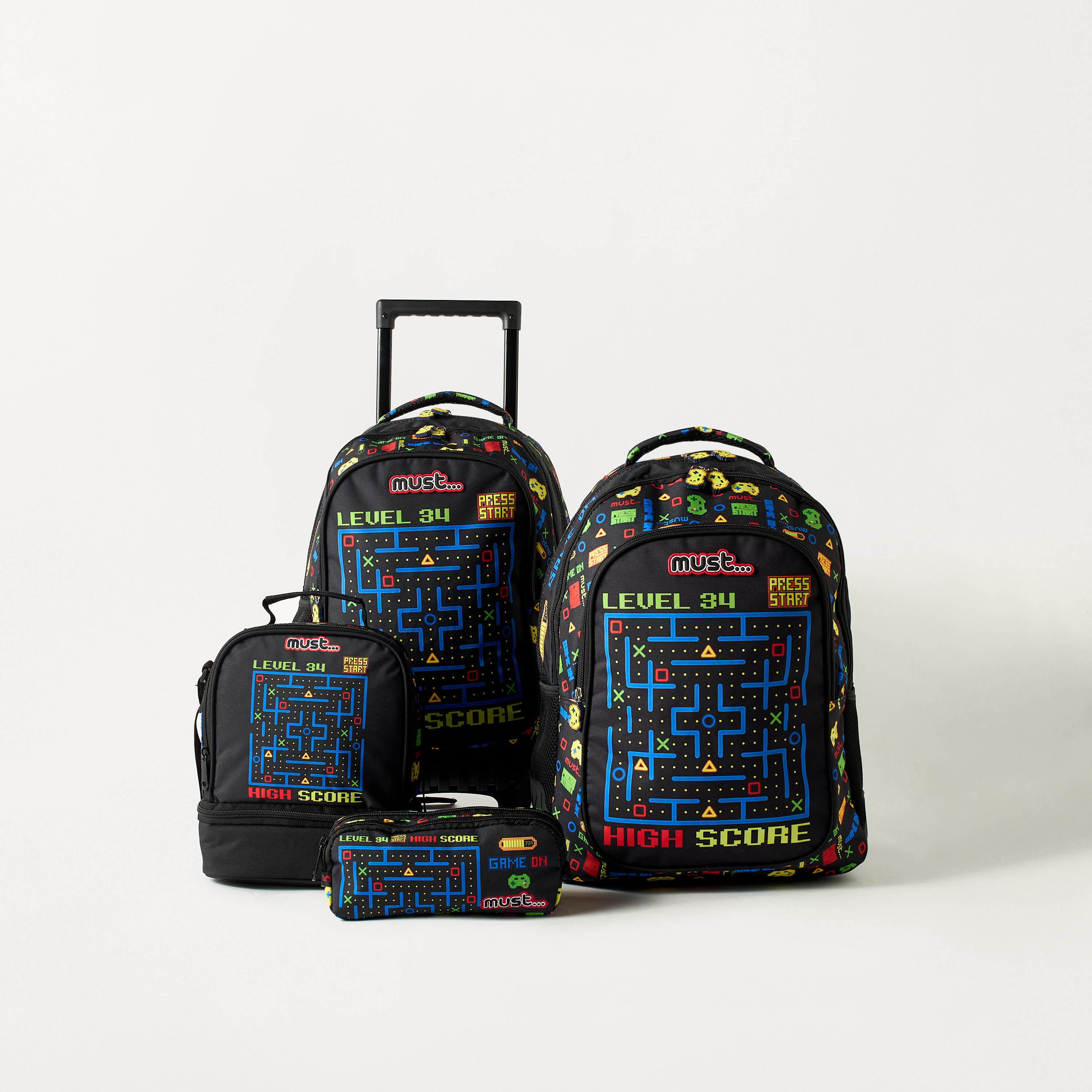 Must All-Over Game Print Lunch Bag with Zip Closure-school-lunchessentials-lunchbags-image-5