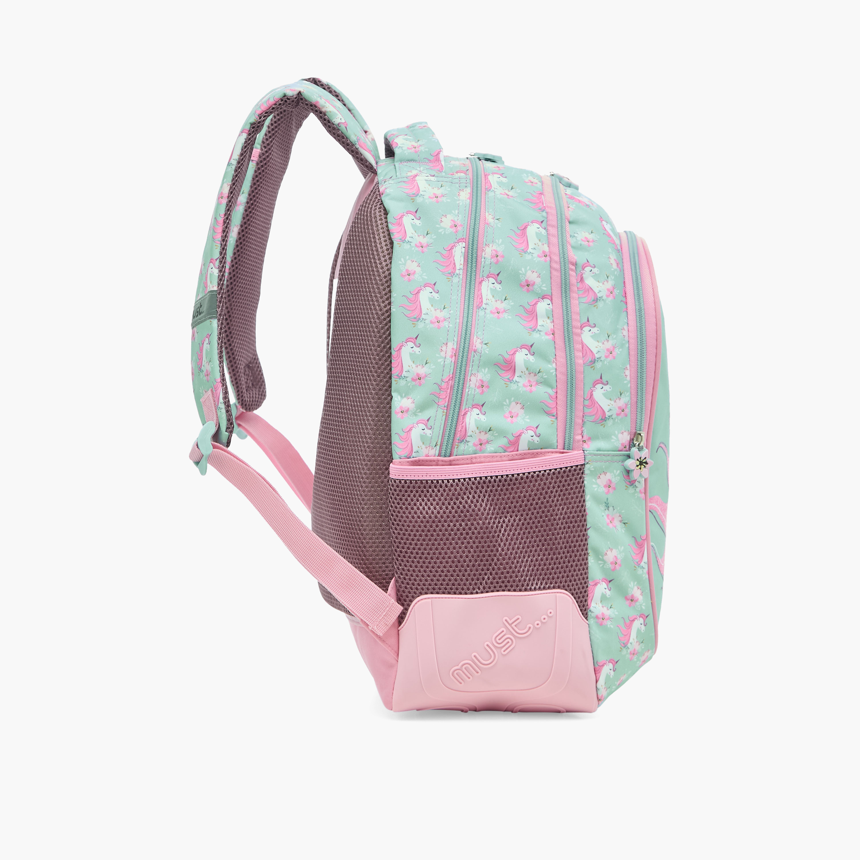 Must Unicorn Print 16 inch Backpack with Zip Closure - 32x18x43 cms-cpkids-backtoschool-schoolbagsandbackpacks-backpacks-image-3