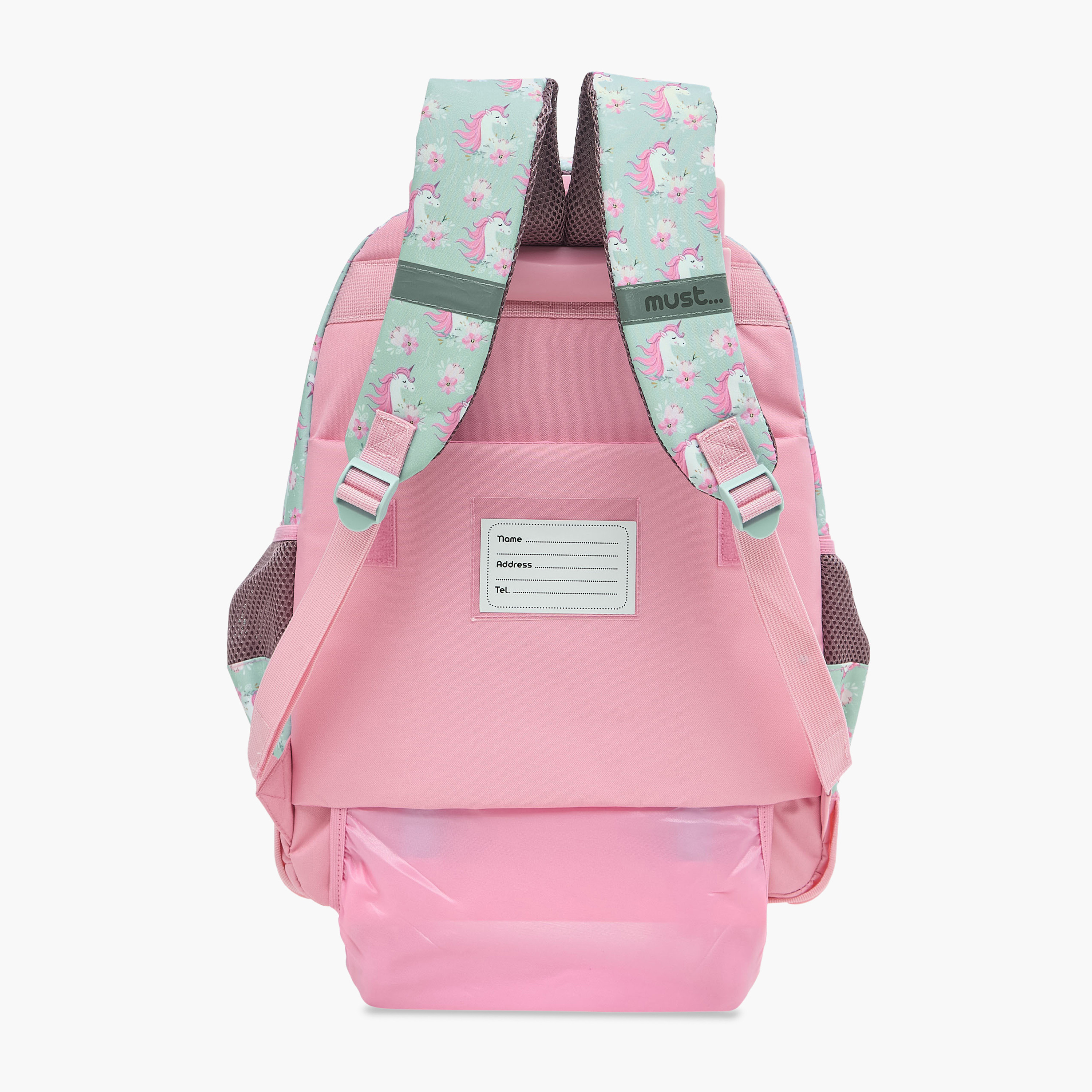 Must Unicorn Print 16 inch Trolley Backpack with Retractable Handle - 24x12x20 cms-school-bagsandbackpacks-trolleybags-image-5